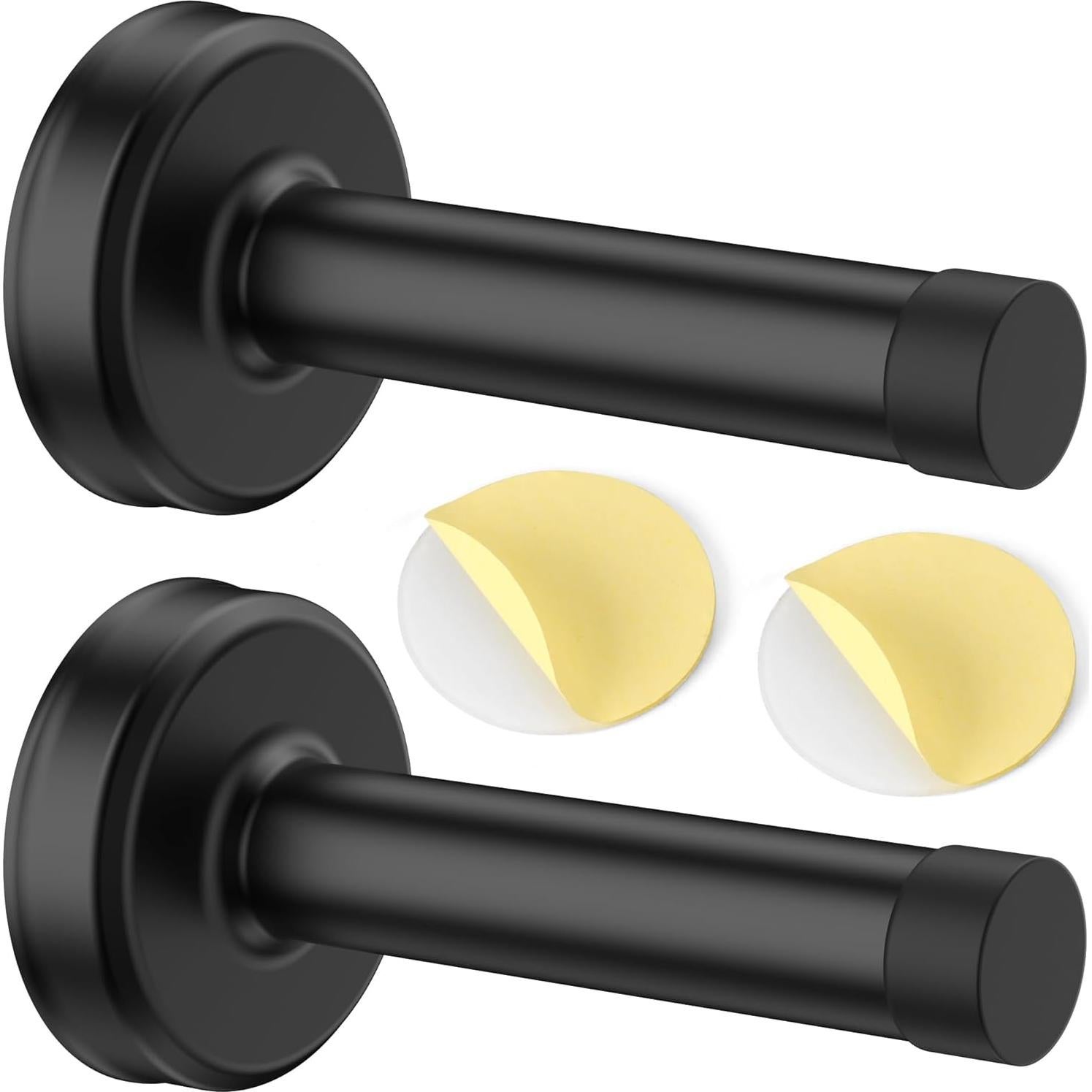 Topes de Puerta Profasion 2 Paquete Acero Inoxidable Negro