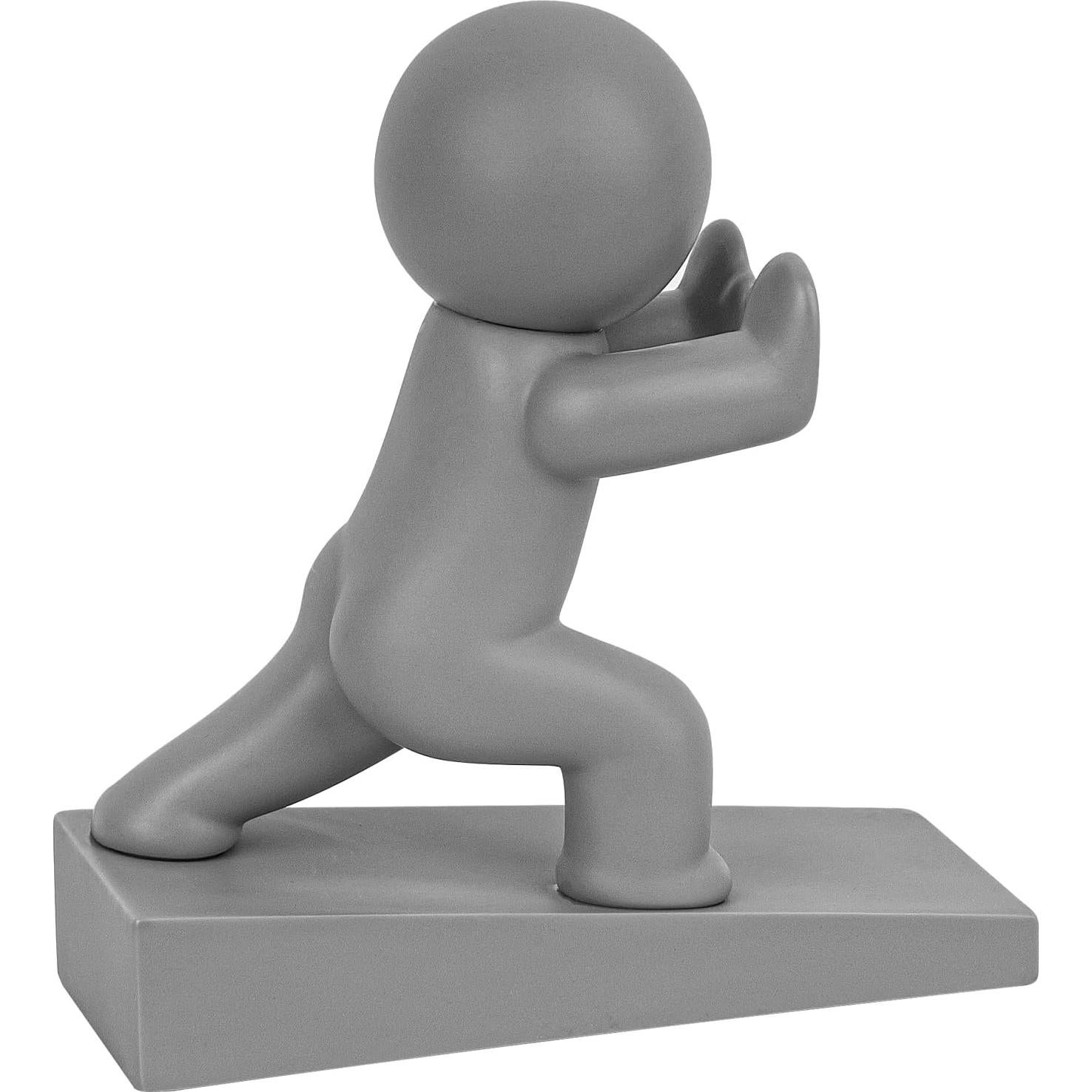 Tope de Puerta Decorativo Omoojee Gris Antideslizante 1 Pz