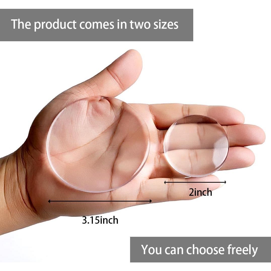 Topes de puerta Amasodaon transparentes 8 piezas 5.08 cm