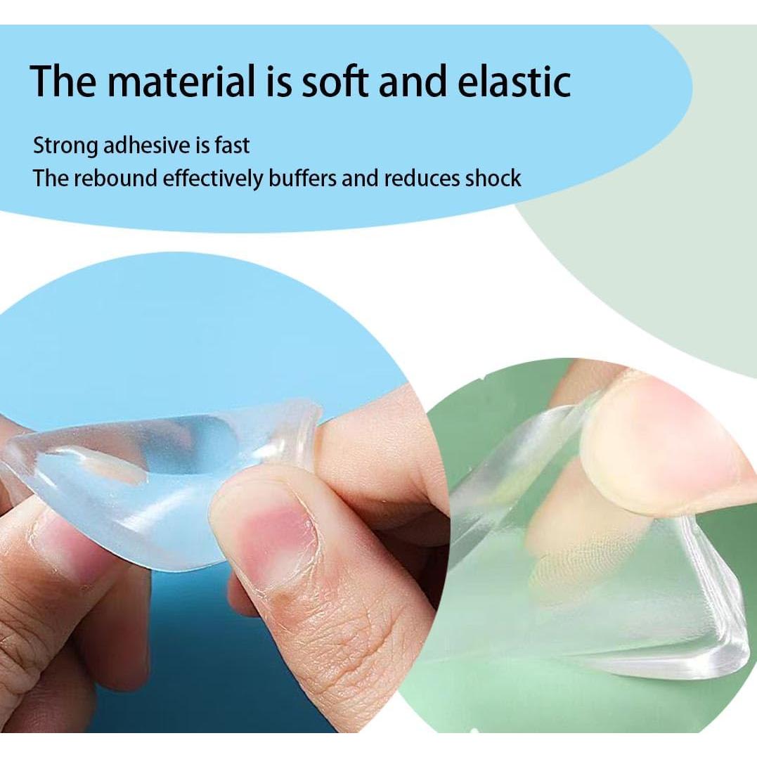 Topes de puerta Amasodaon transparentes 8 piezas 5.08 cm