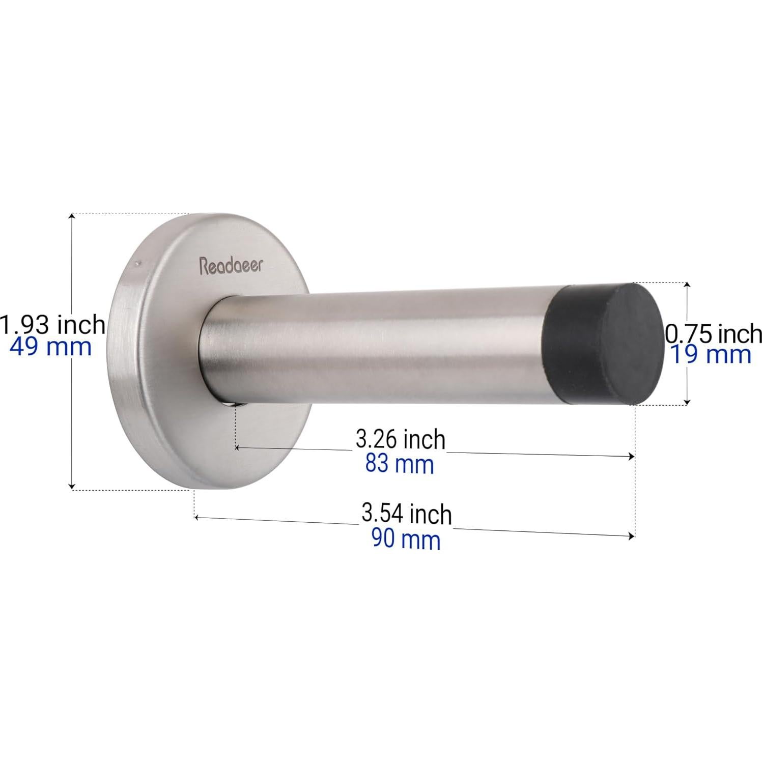 Tope de Puerta de Acero Inoxidable 304 READAEER - 2 Pcs