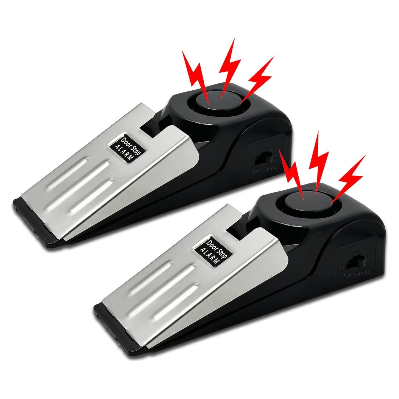 Paquete de 2 Alarmas de Puerta Portátiles HNHMT 120dB