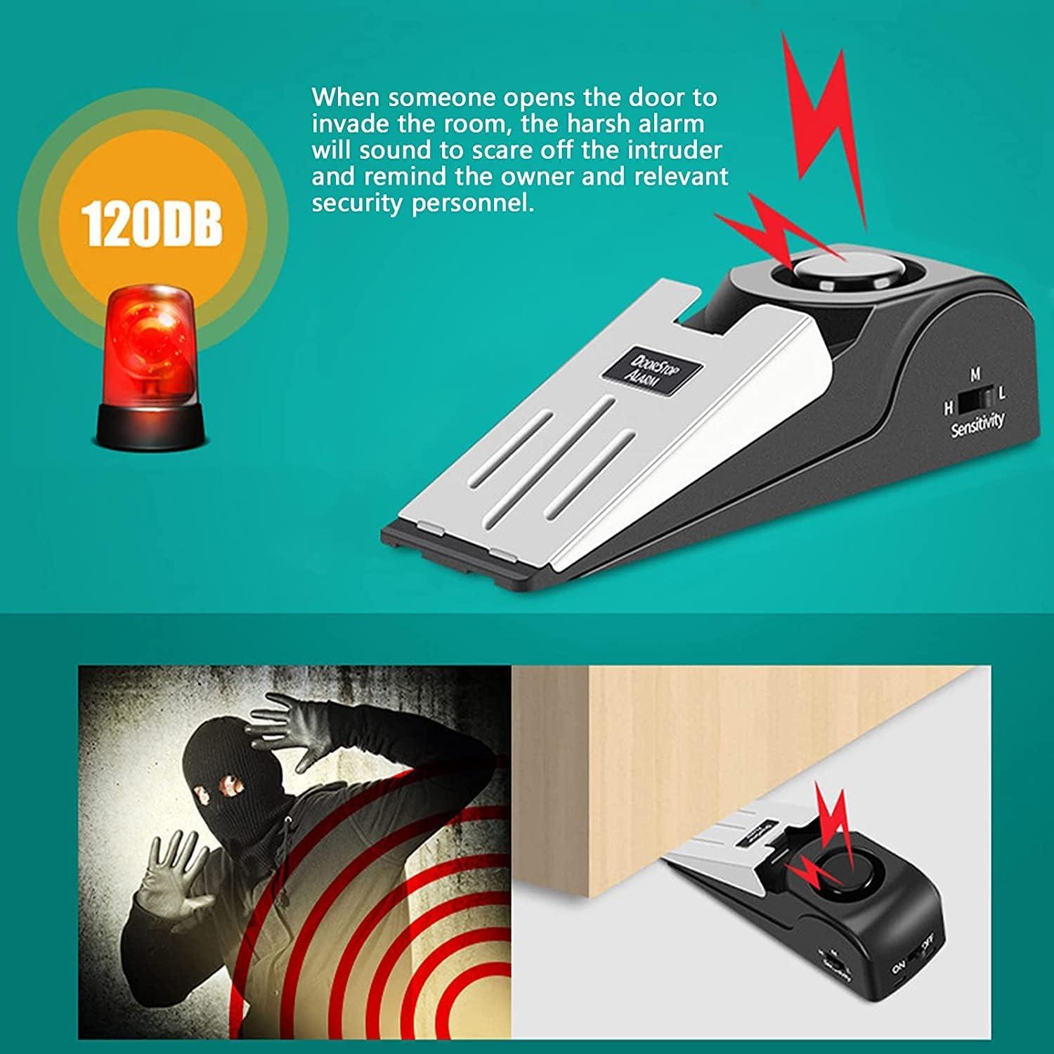 Paquete de 2 Alarmas de Puerta Portátiles HNHMT 120dB