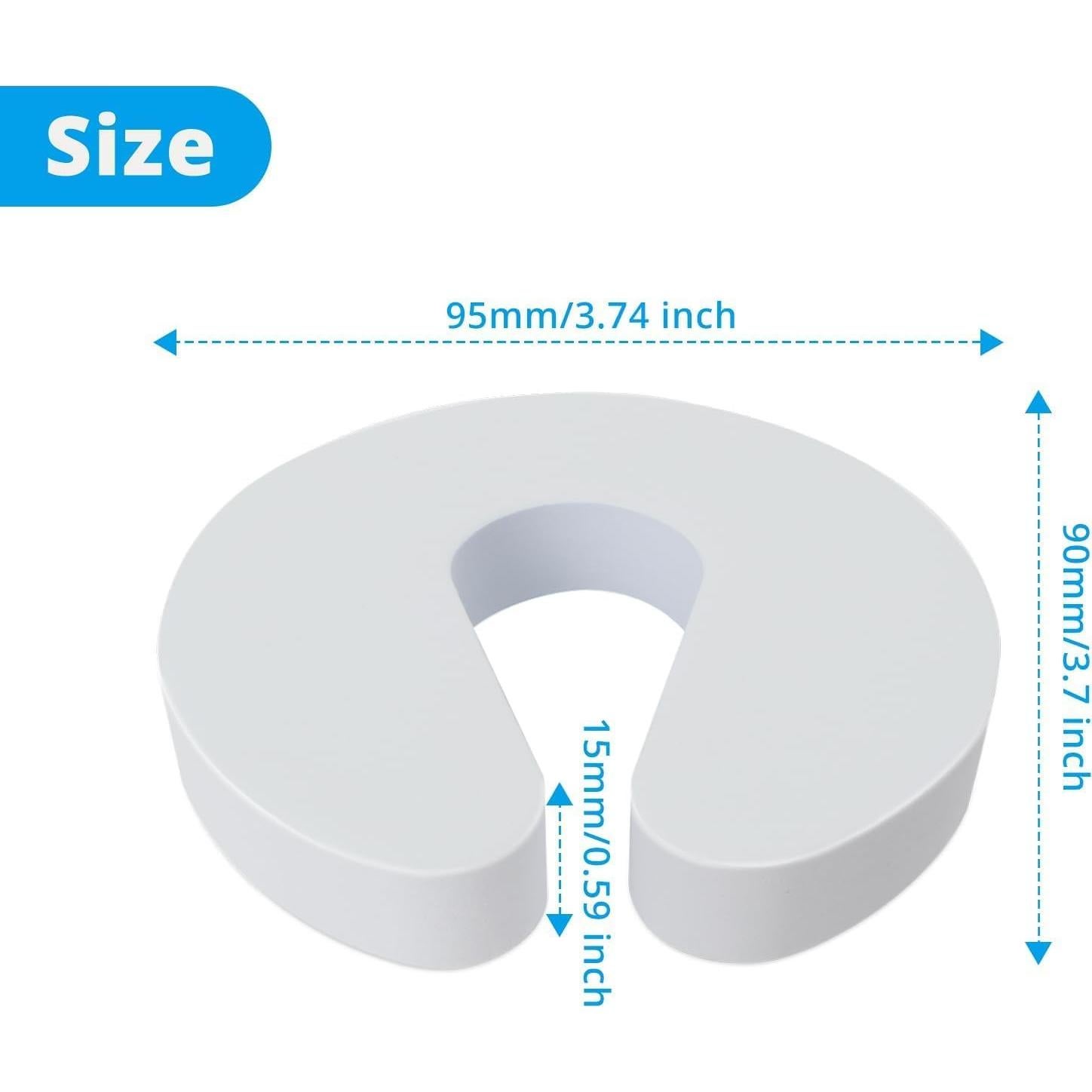 Protector de Puerta Jenbode - 4 Piezas Espuma Blanca Seguridad