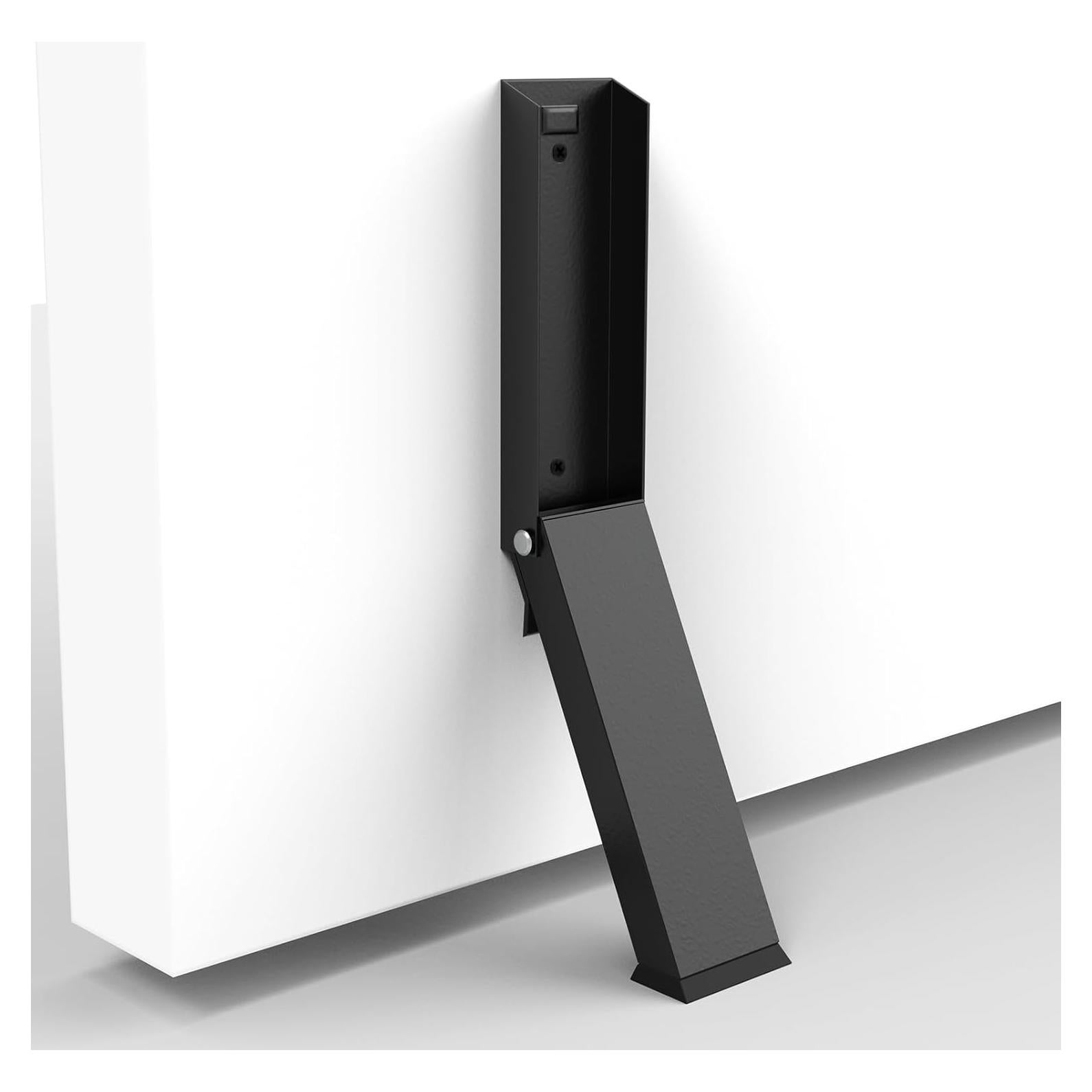 Tope de puerta abatible Linone, metal y goma, fácil instalación