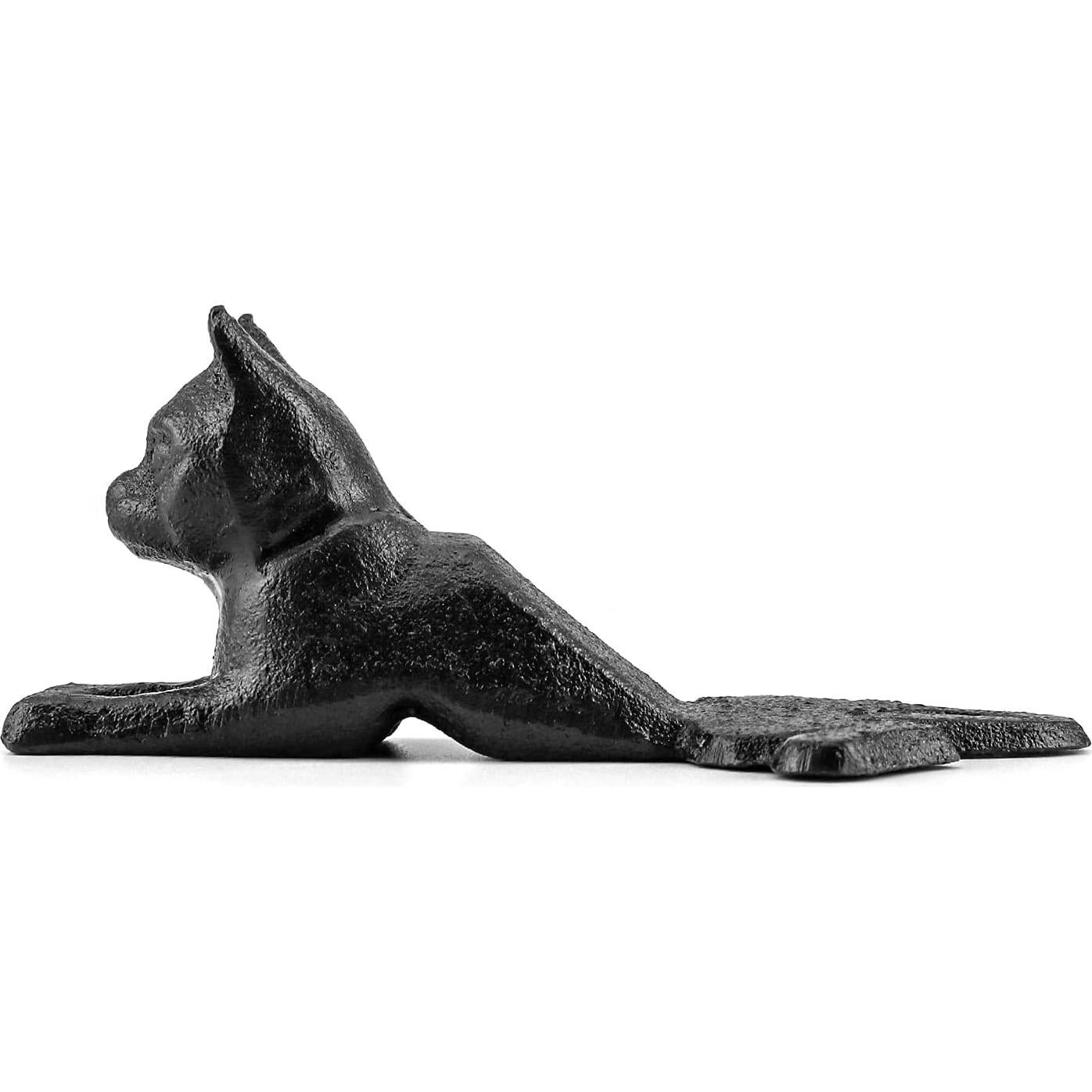 Tope de Puerta de Hierro Fundido QWORK Vintage Negro 0.53 kg