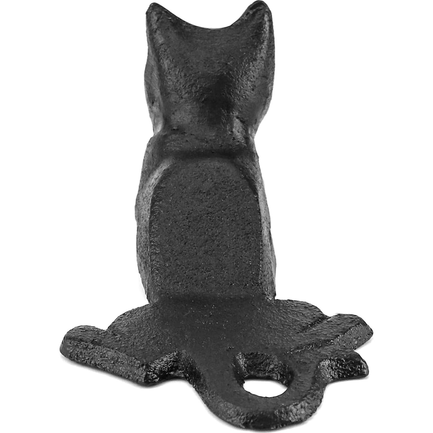 Tope de Puerta de Hierro Fundido QWORK Vintage Negro 0.53 kg