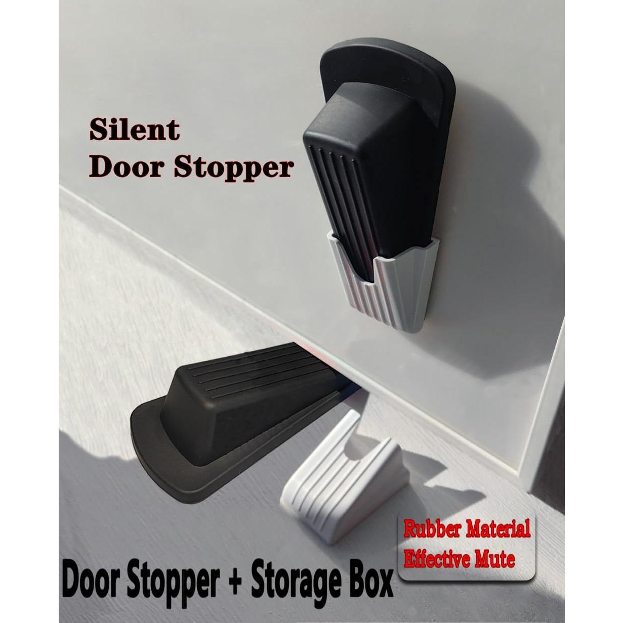 Tope de puerta de goma TAO CICADA, paquete de 4, antideslizante