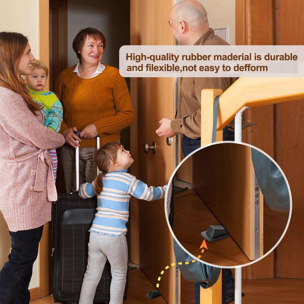 Tope de puerta de goma TAO CICADA, paquete de 4, antideslizante