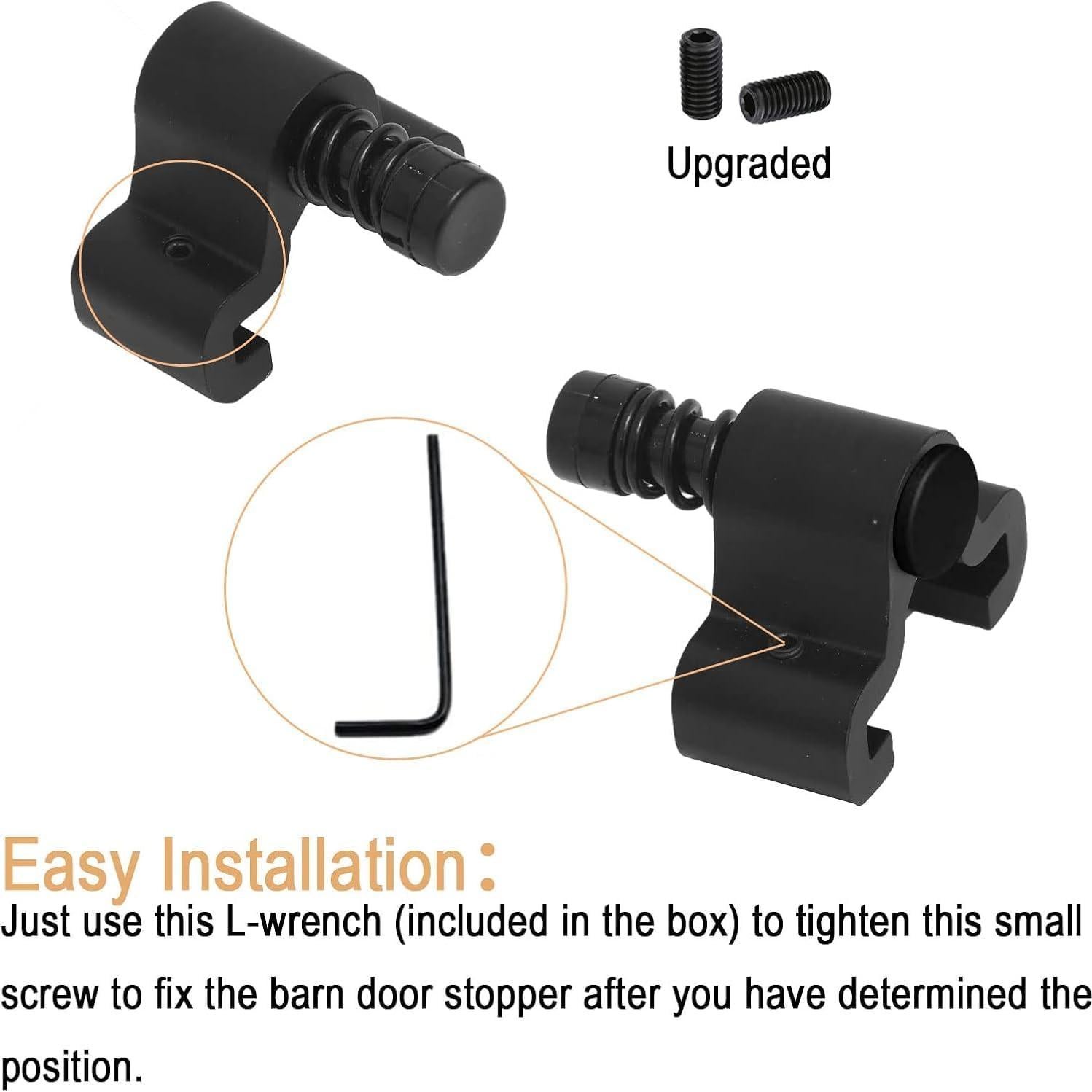 Tope de Puerta de Granero CCJH 40mm Ajustable 2 Piezas