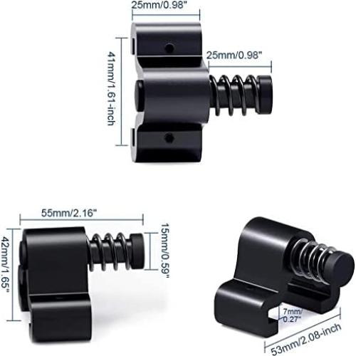 Tope de Puerta de Granero CCJH 40mm Ajustable 2 Piezas