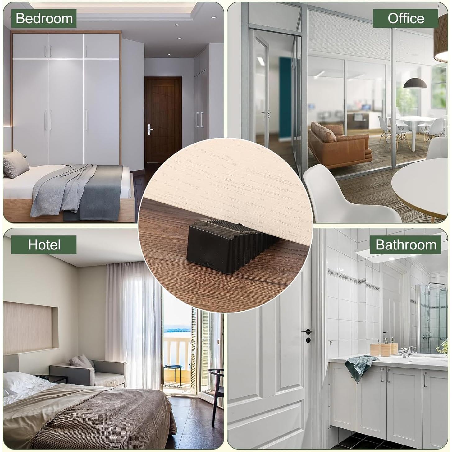 Topes de Puerta Antideslizantes uxcell Rosa 28mm - 2 Pcs