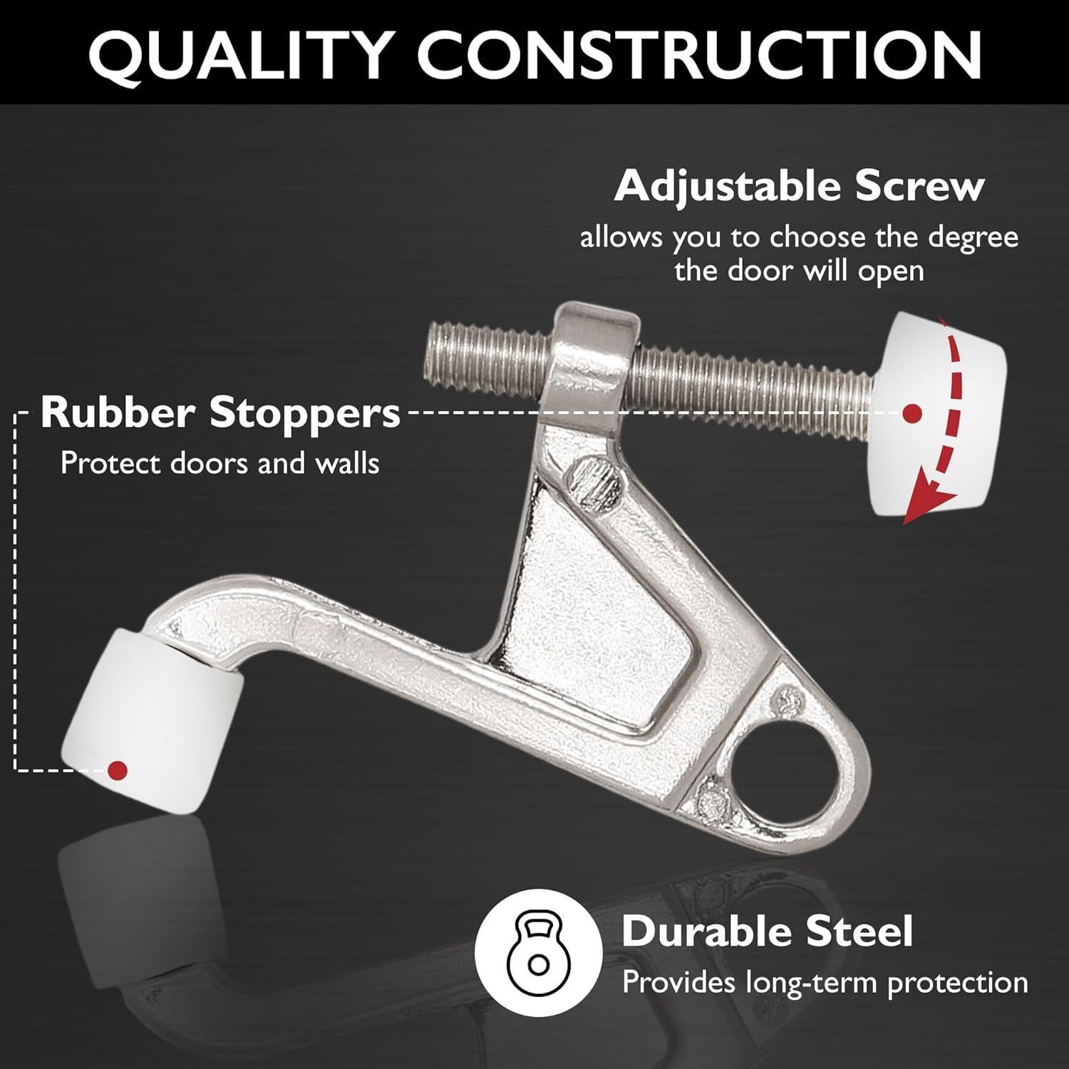 Parada de Puerta de Pasador de Bisagra Jumbo Design House 5 Pzas