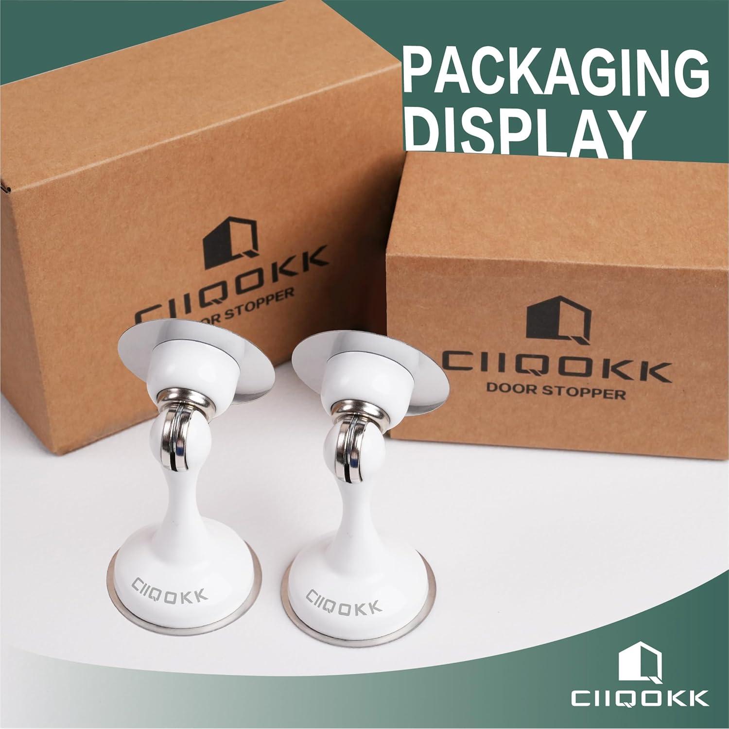 Topes de Puerta Magnéticos Ciiqokk 2 Piezas Acero Inoxidable