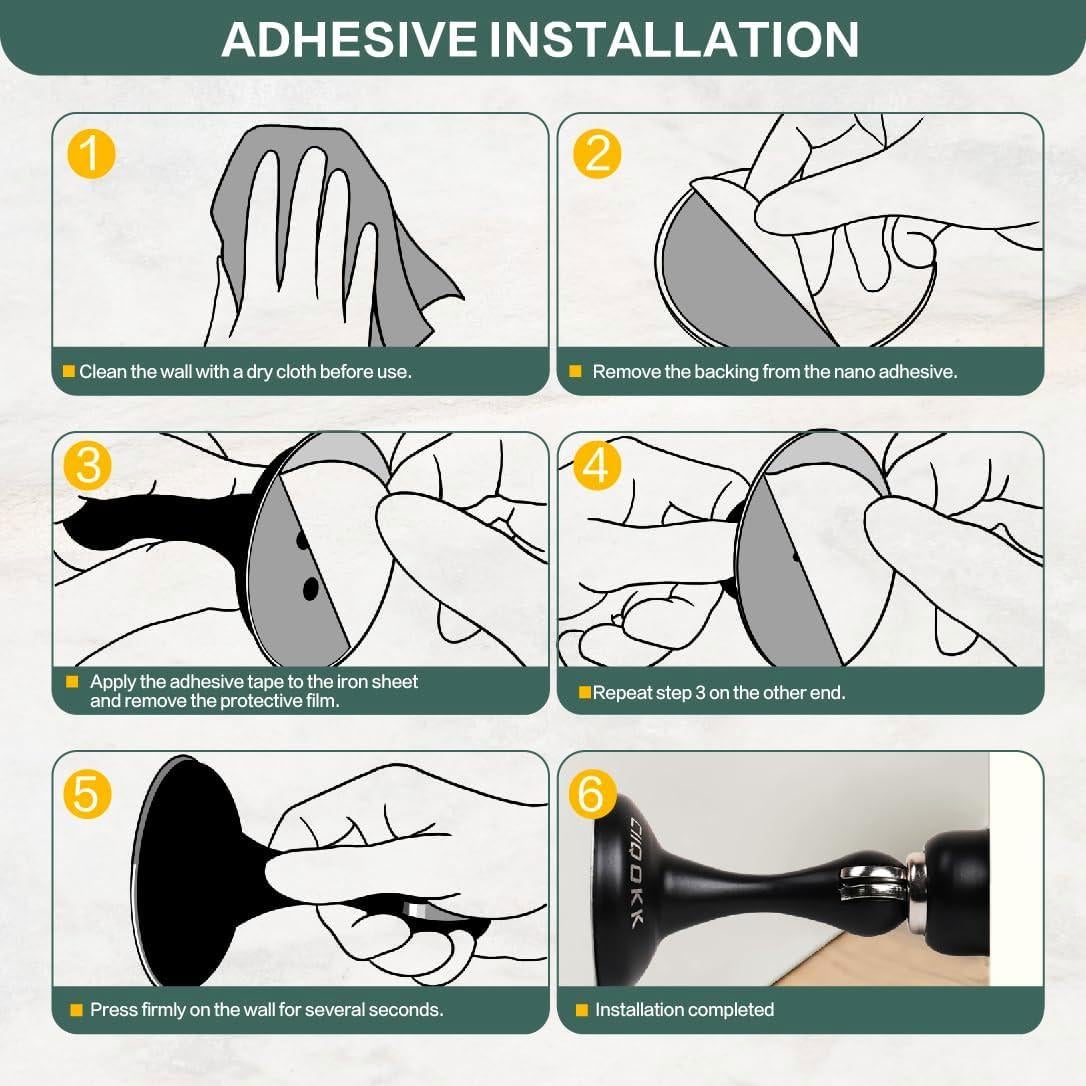 Topes de Puerta Magnéticos Ciiqokk 2 Piezas Acero Inoxidable