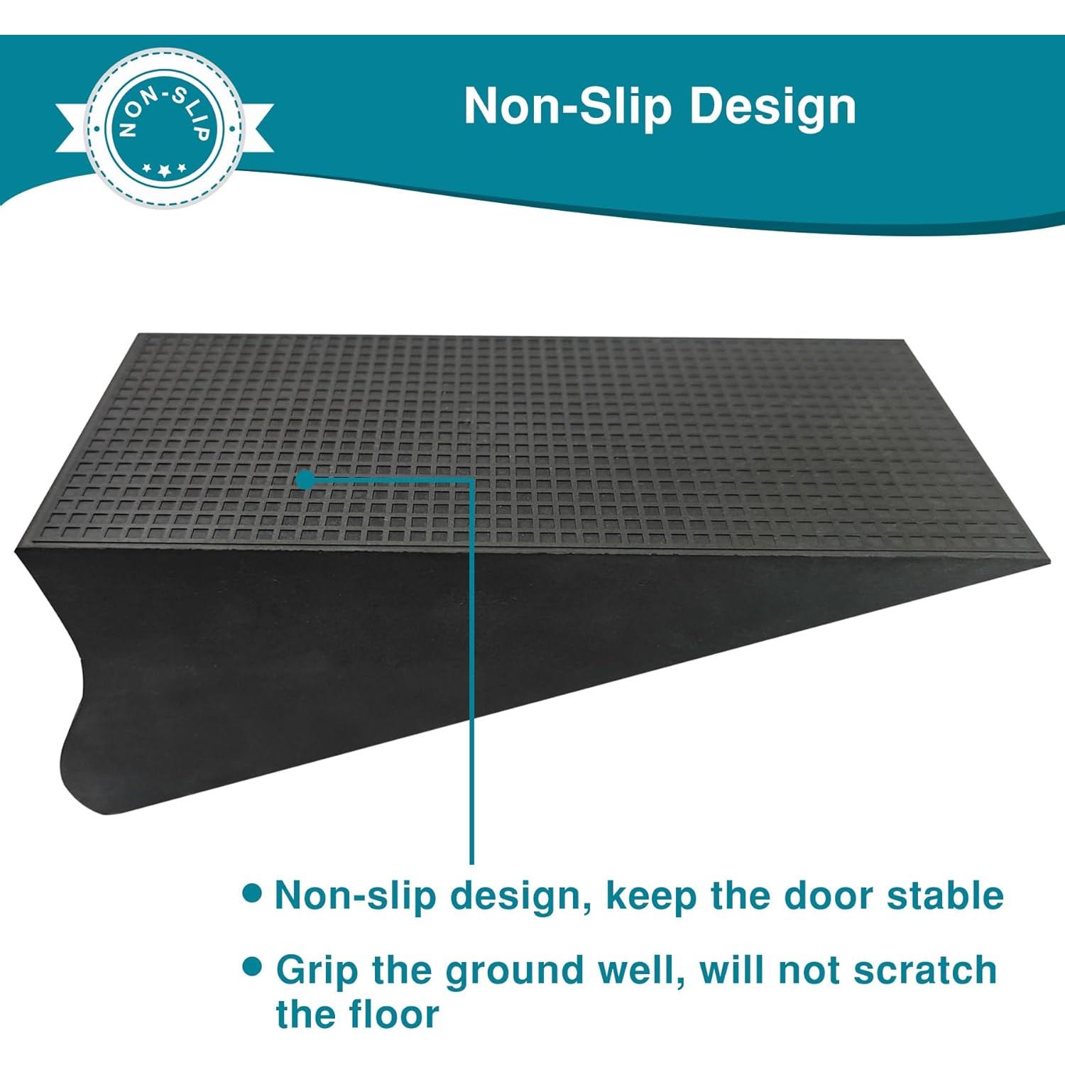Cuñas de puerta Eumtenr de goma antideslizante - 2 unidades