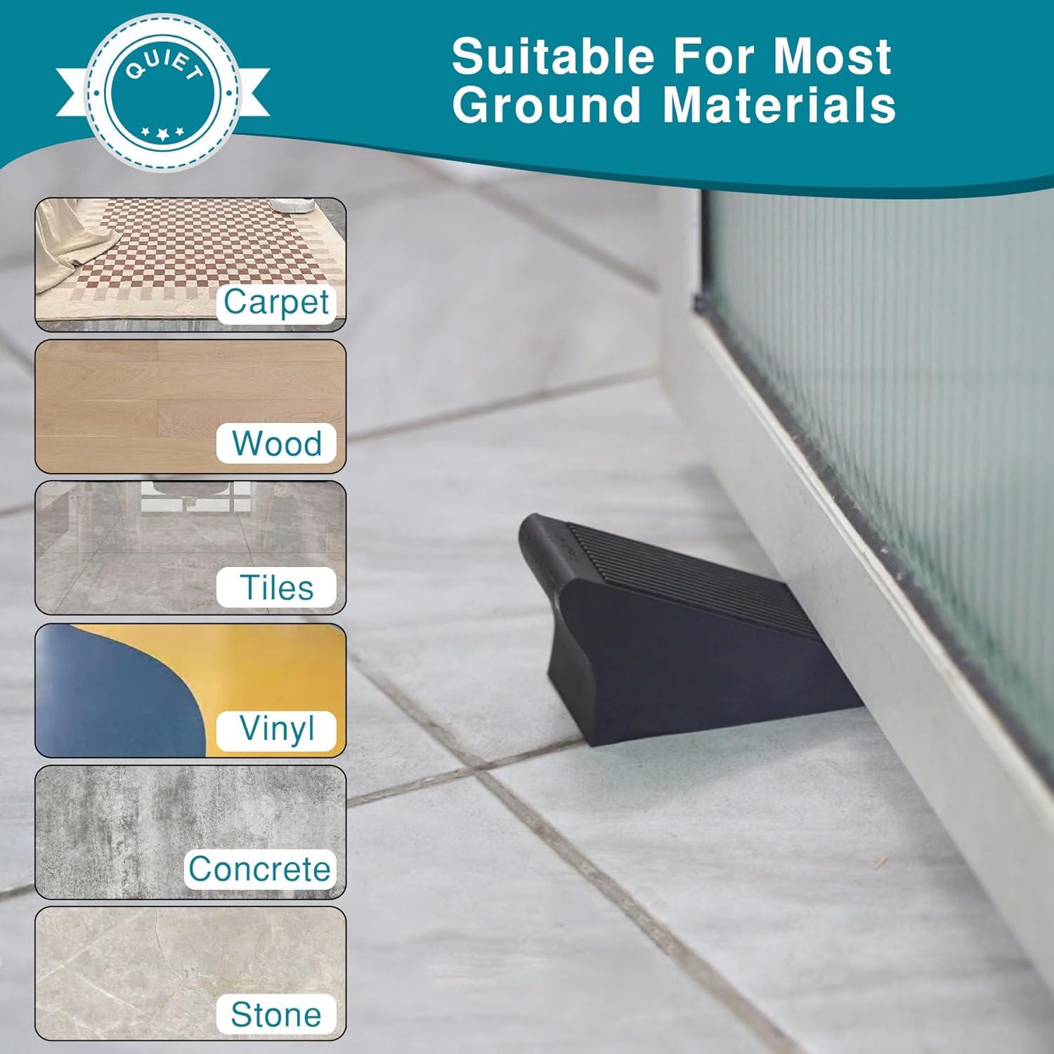 Cuñas de puerta Eumtenr de goma antideslizante - 2 unidades