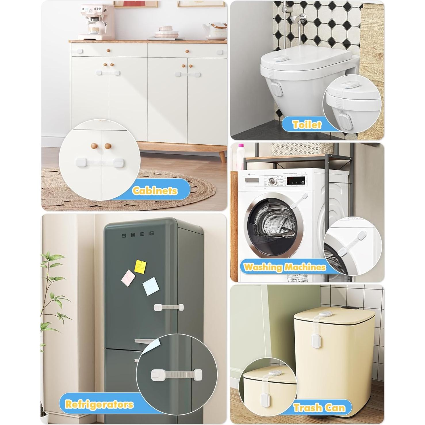 Cerraduras para Gabinetes a Prueba de Niños 3M - Paquete de 9