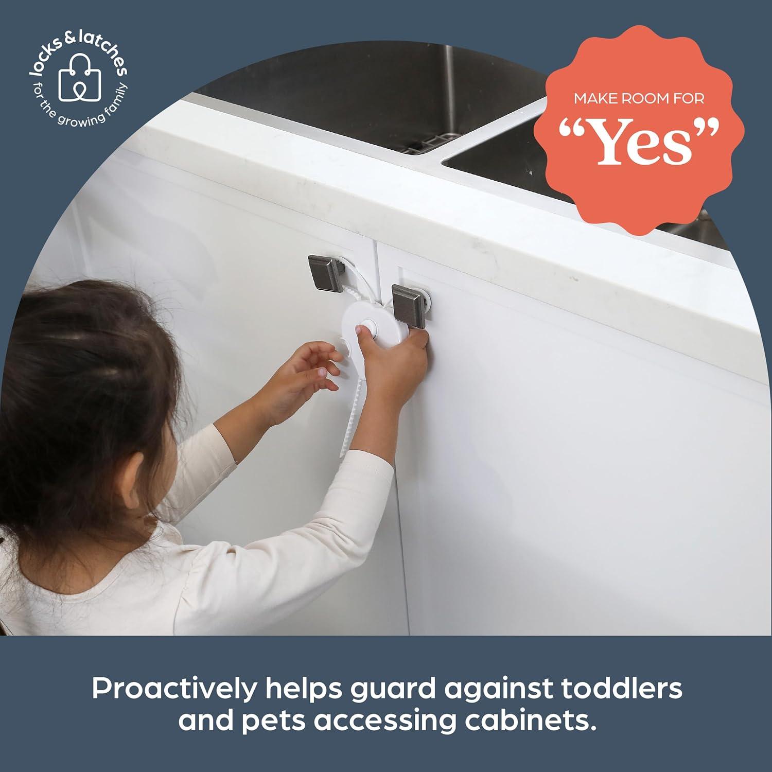 Cerraduras de Gabinete Dreambaby Flexi - Seguridad Infantil Ajustable