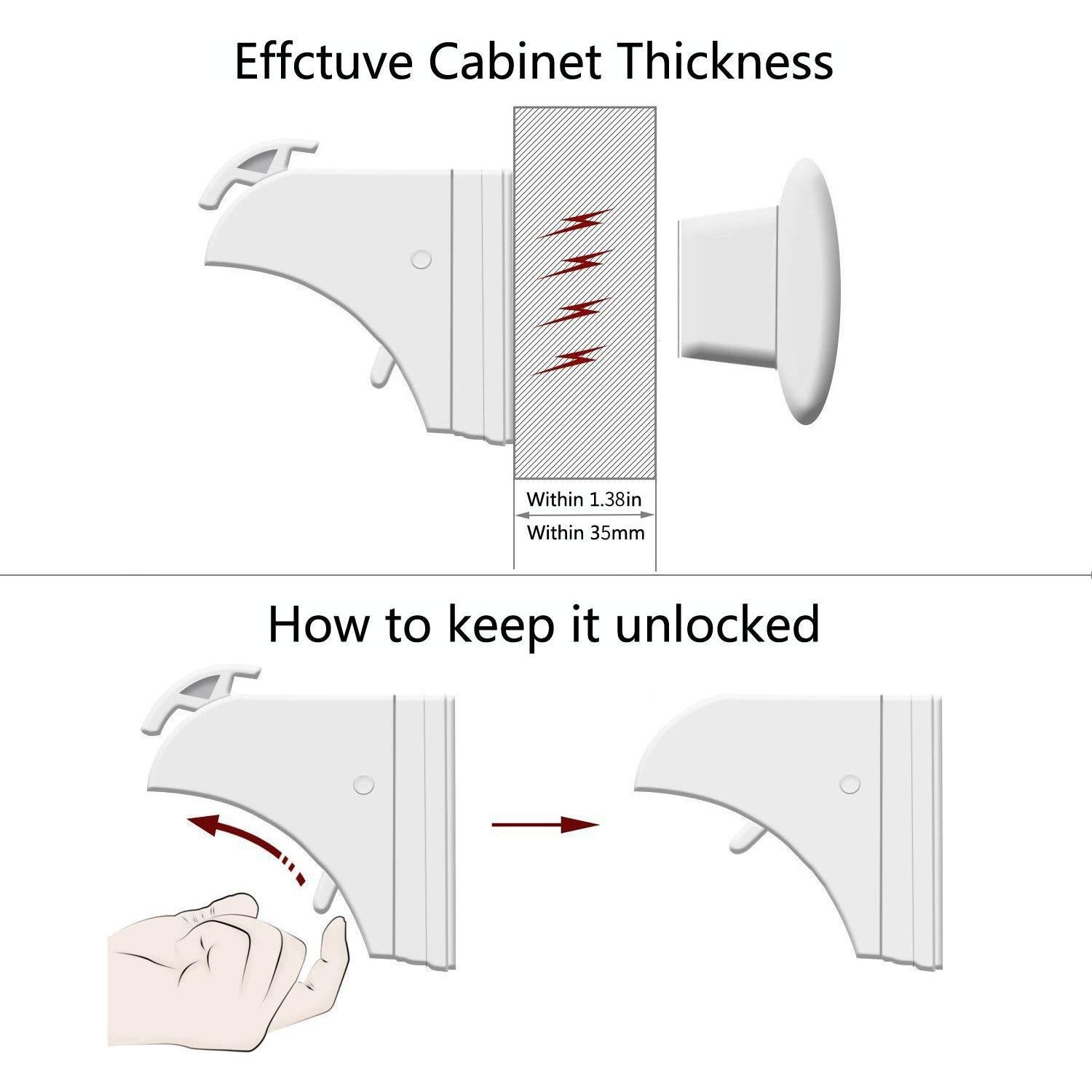 Candados Magnéticos de Seguridad Norjews - 20 Unidades y 3 Llaves