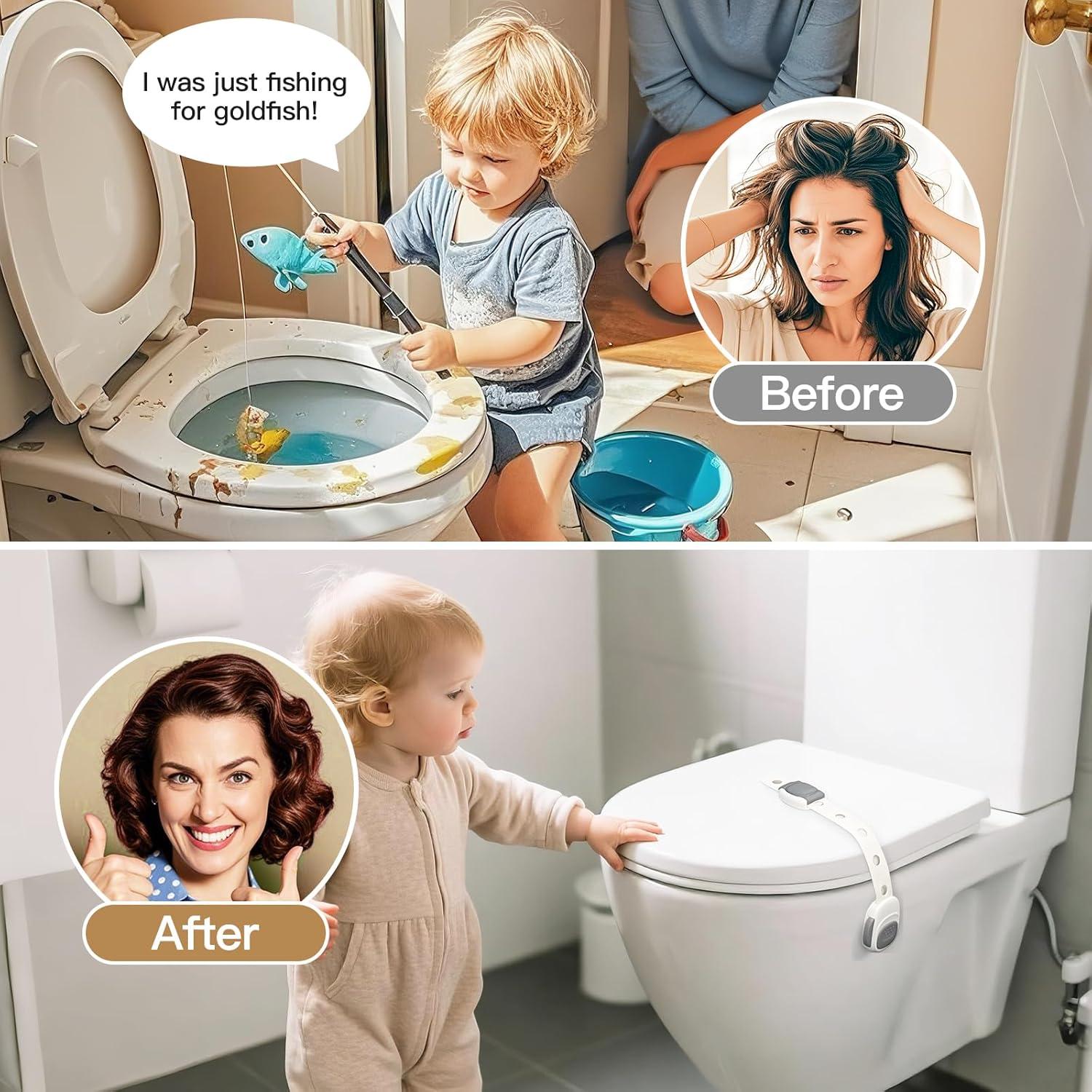 Cerradura de Inodoro a Prueba de Niños 3M - Paquete de 2