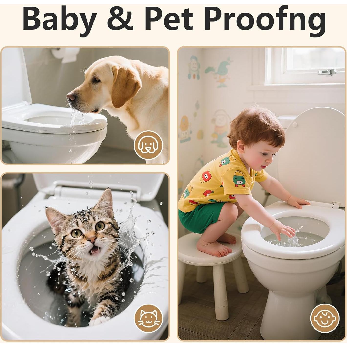 Cerradura de Inodoro a Prueba de Niños 3M - Paquete de 2