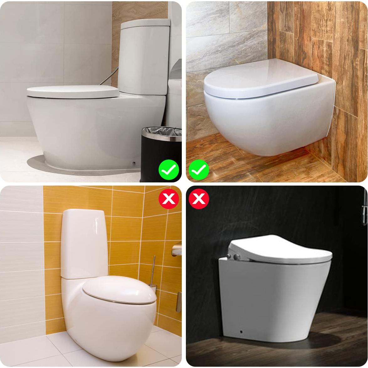 Cerraduras de Inodoro a Prueba de Bebés - 2 Unidades con Adhesivo Fuerte