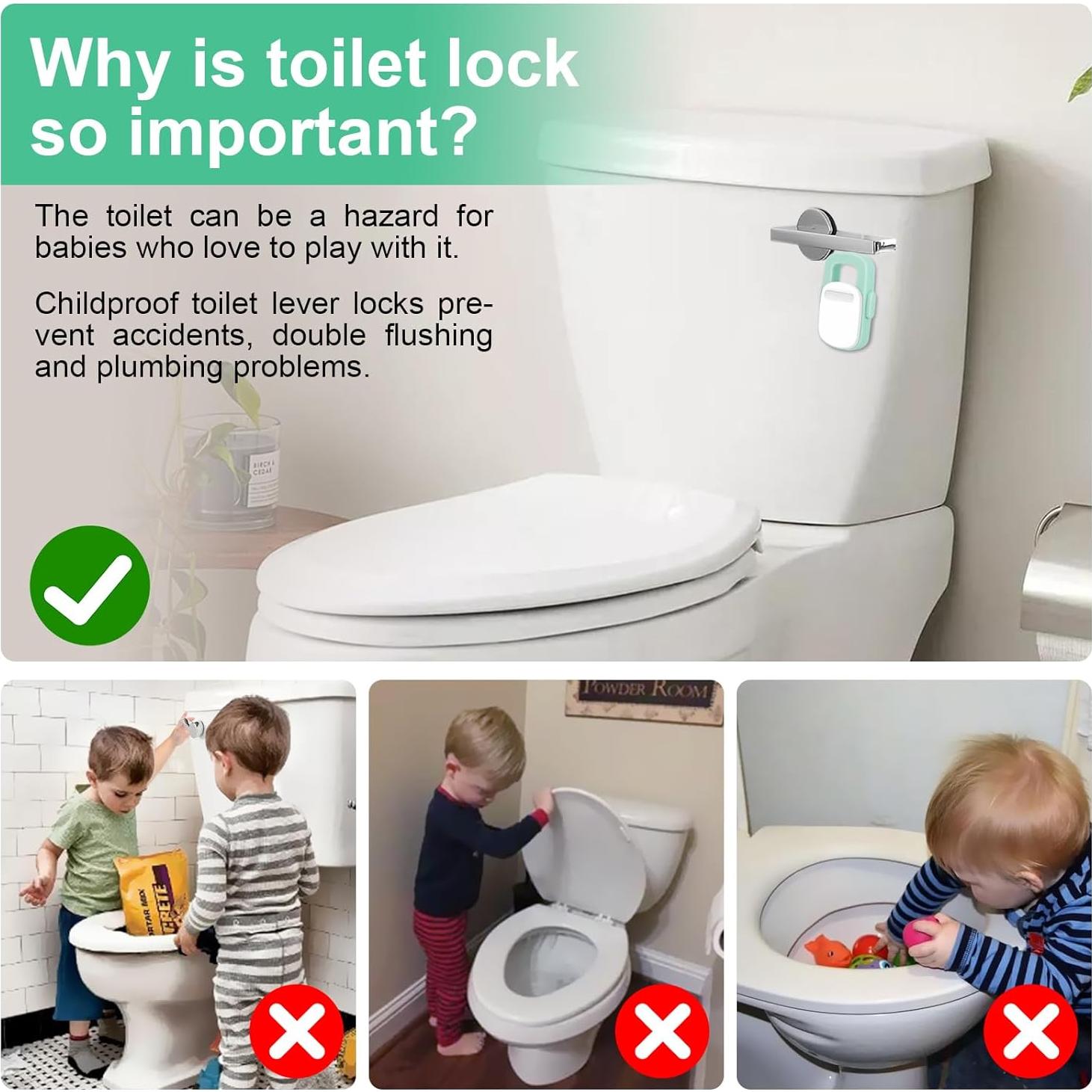 Cerradura de Seguridad para Inodoro a Prueba de Bebés 3M