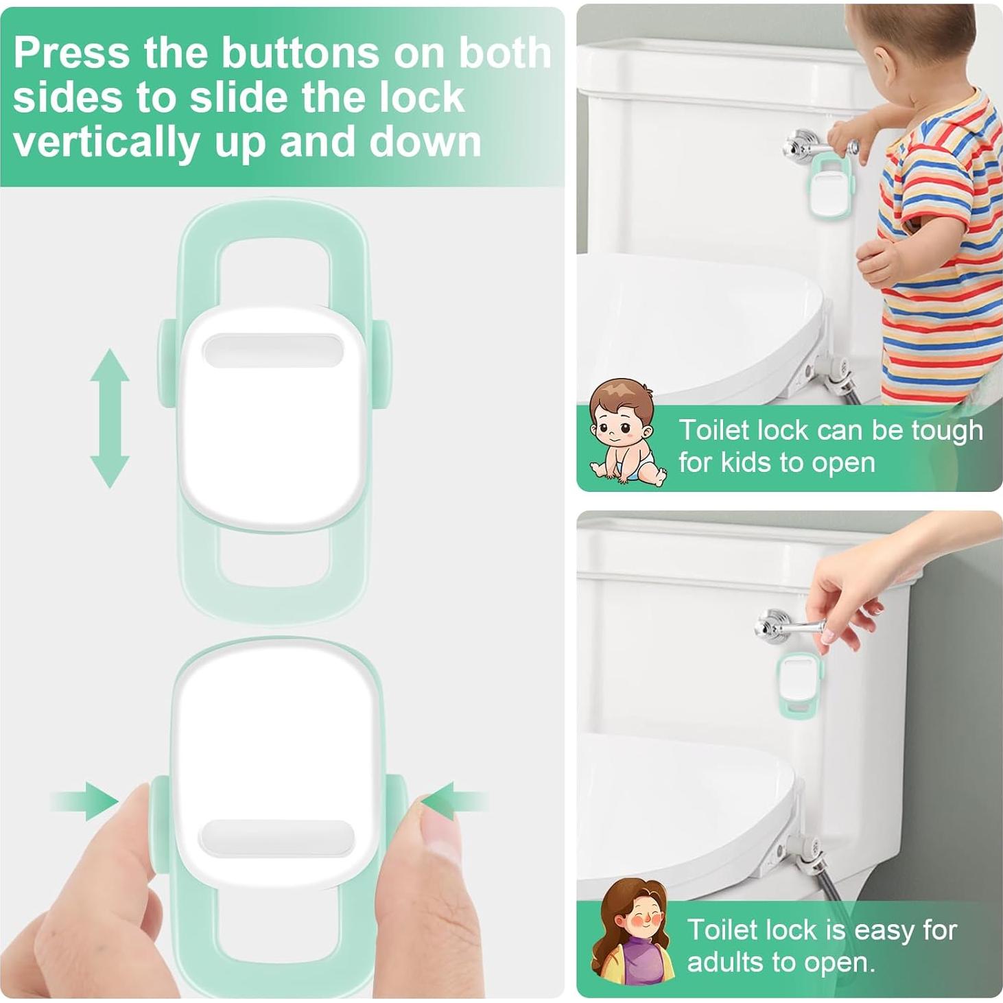 Cerradura de Seguridad para Inodoro a Prueba de Bebés 3M