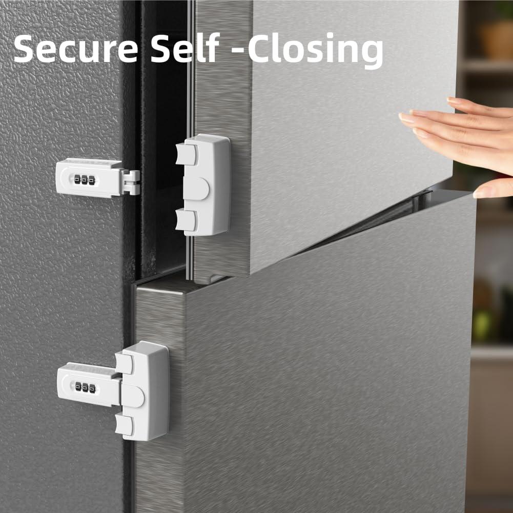 Candado de Refrigerador a Prueba de Niños con Código - 2 Unidades