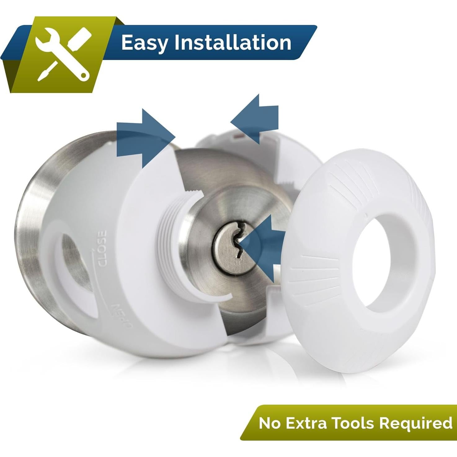 Cubiertas de Seguridad para Perillas de Puerta Wappa Baby - Paquete de 6