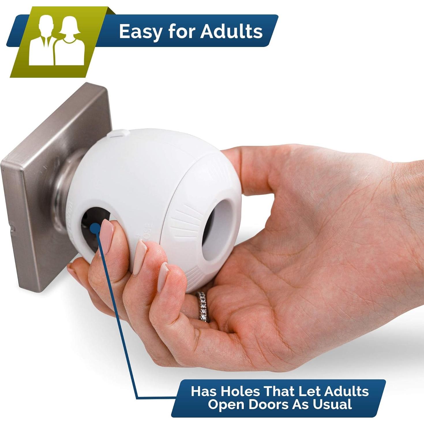 Cubiertas de Seguridad para Perillas de Puerta Wappa Baby - Paquete de 6