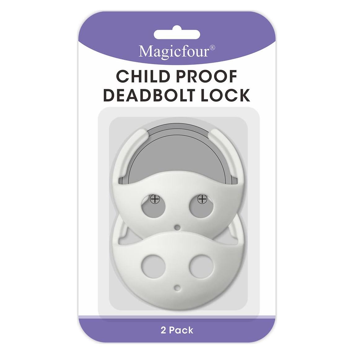 Cerradura de Pestillo a Prueba de Niños Magicfour - 2 Paquetes
