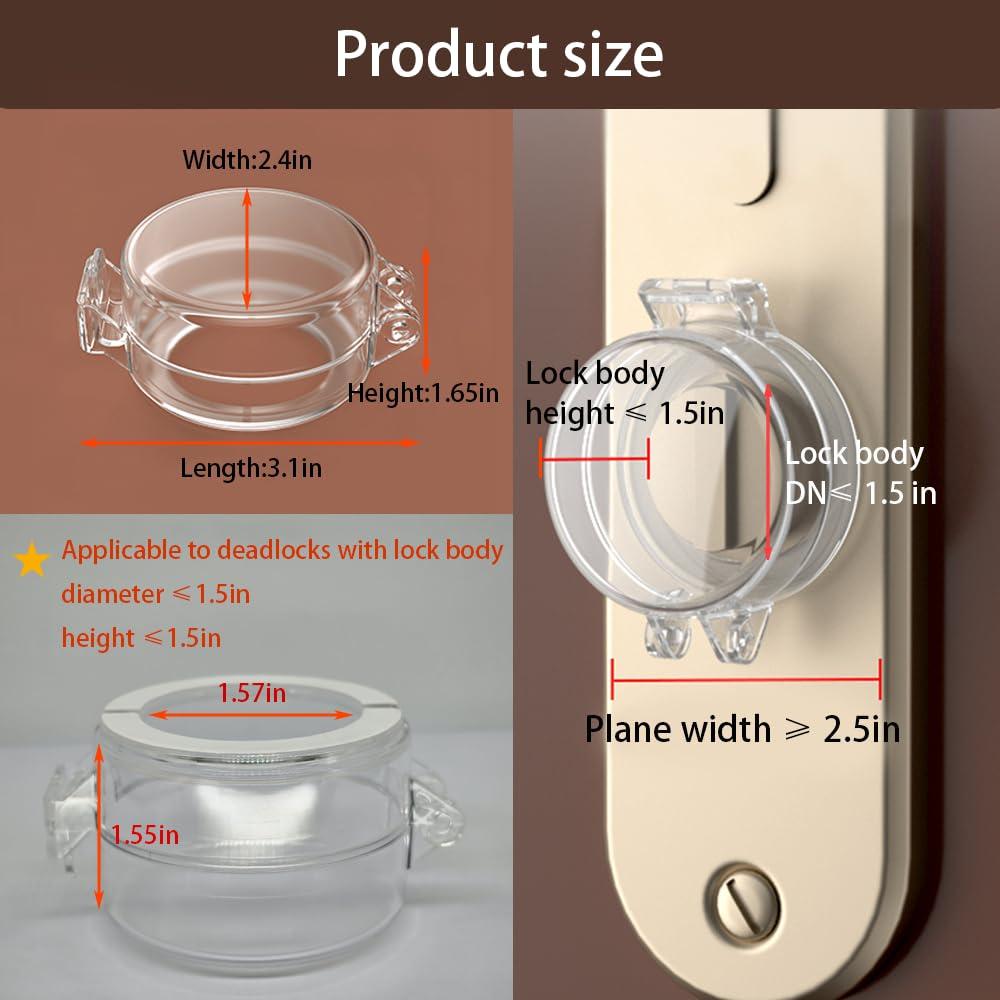 Cerradura de Seguridad para Niños 2 Pack Transparente
