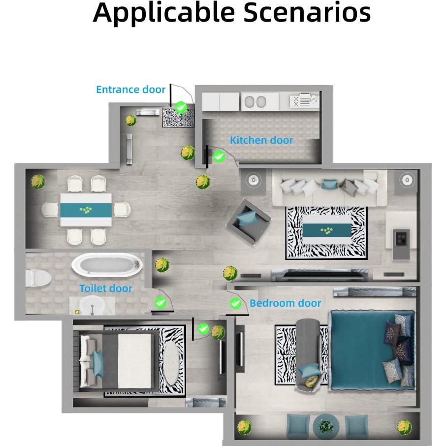 Cerradura de Seguridad para Niños 2 Pack Transparente
