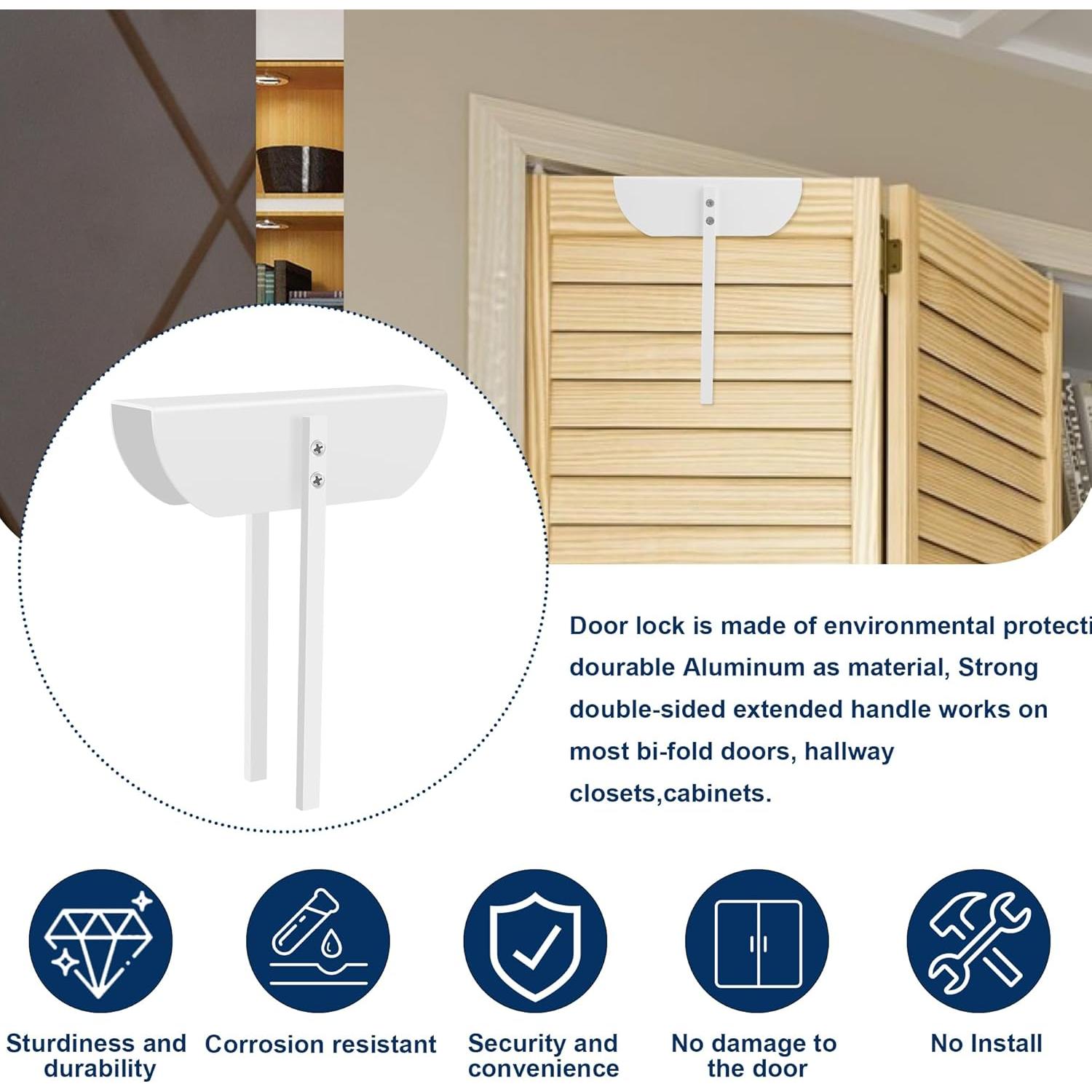 Cerradura de Puerta Bifold TAMIDN - Seguridad para Niños y Mascotas