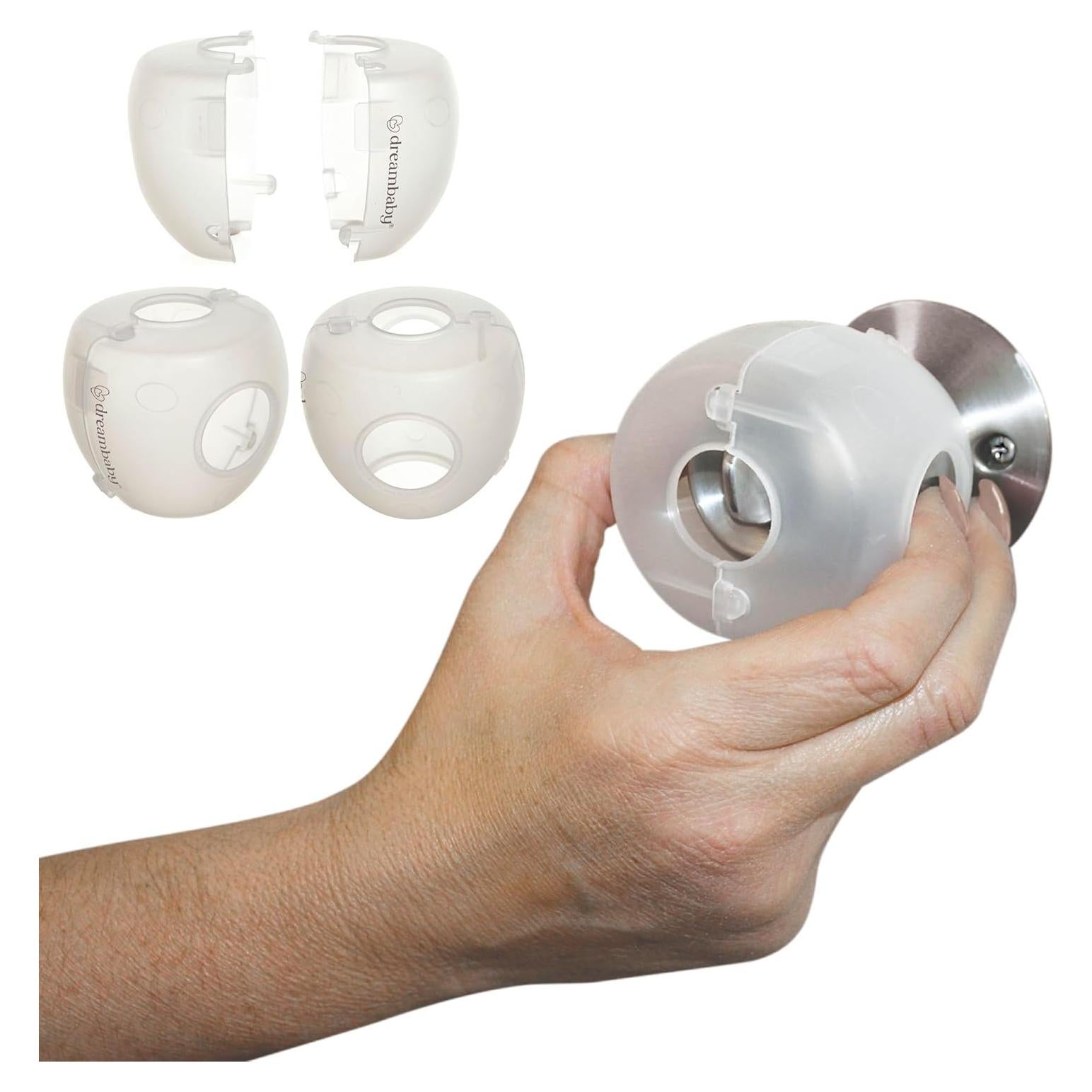 Cubiertas de Perillas de Puerta Dreambaby EZY-Fit - Paquete de 3 - Blanco