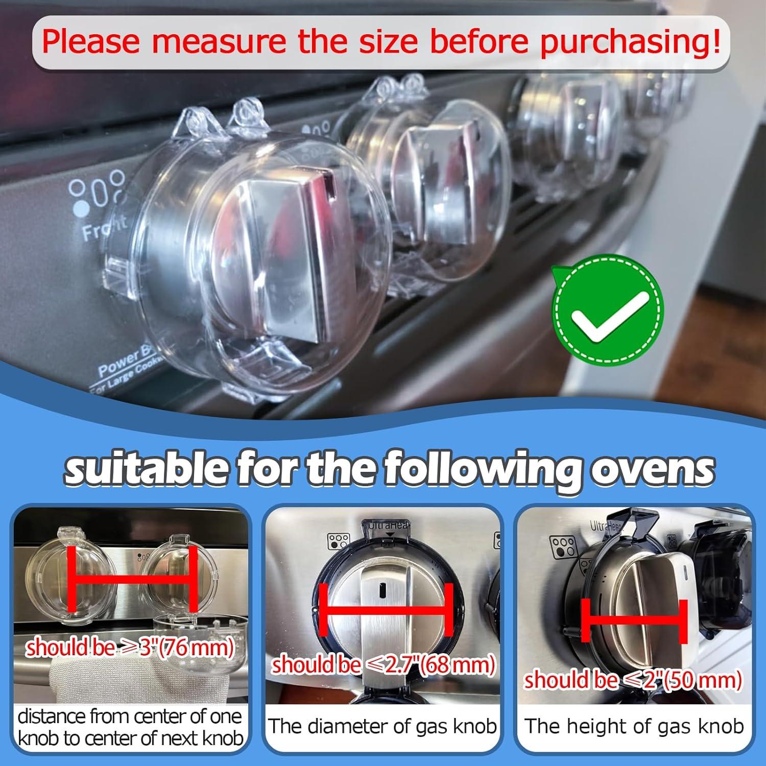 Cubiertas de Perillas de Estufa MCOTOP 5 Paquete Seguridad Infantil