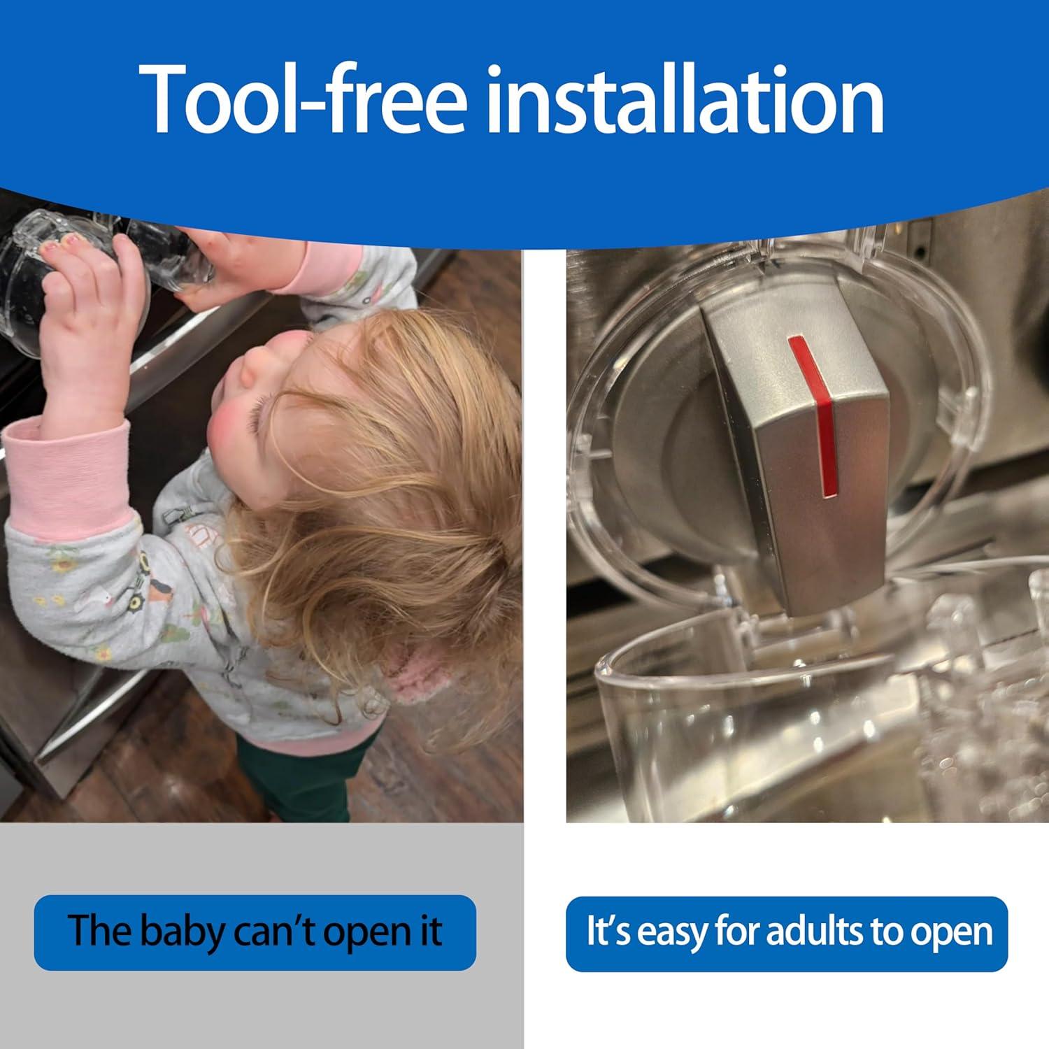 Cubiertas de Perillas de Estufa MCOTOP 5 Paquete Seguridad Infantil