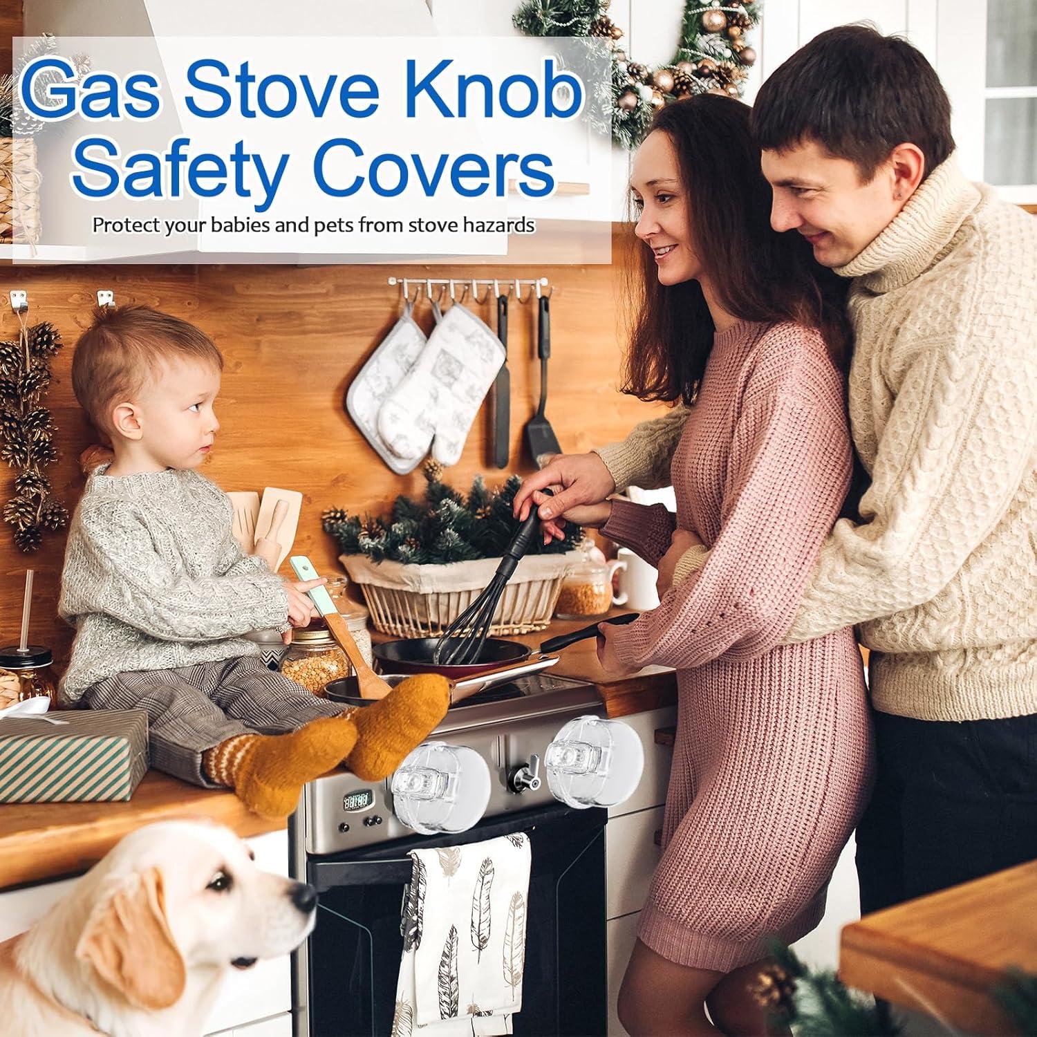 Cubiertas de Perillas de Estufa MCOTOP 5 Paquete Seguridad Infantil