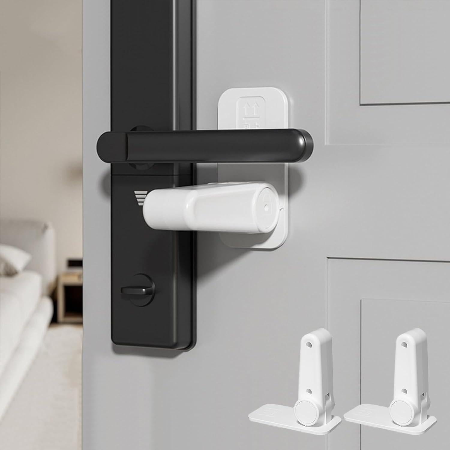 Bloqueo de Puerta KIZZHISI - 2 Unidades, ABS, Blanco