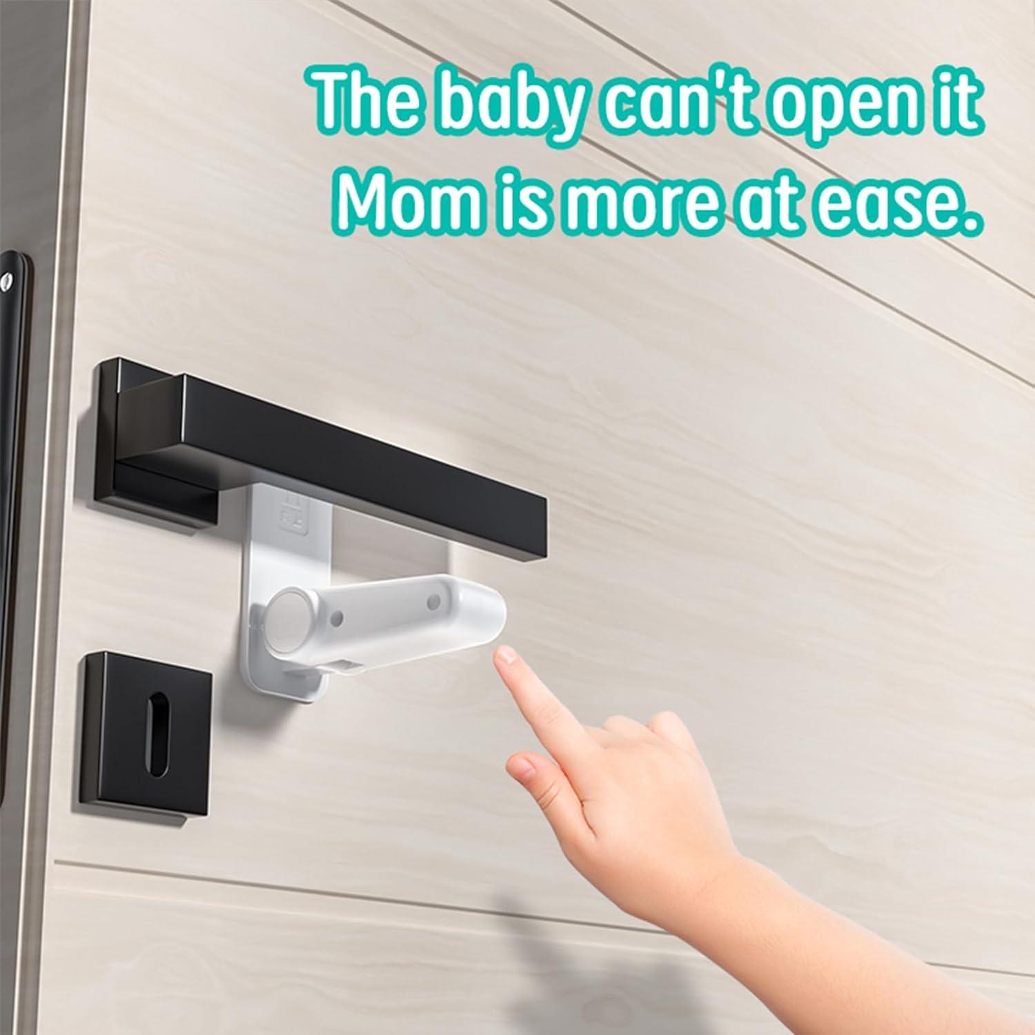 Bloqueo de Puerta KIZZHISI - 2 Unidades, ABS, Blanco