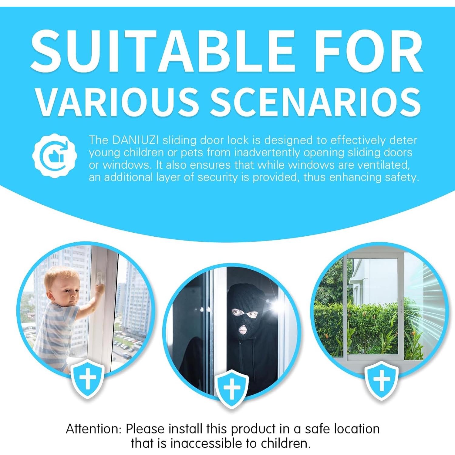 Cerradura Deslizante DANIUZI para Seguridad Infantil 10.9 kg