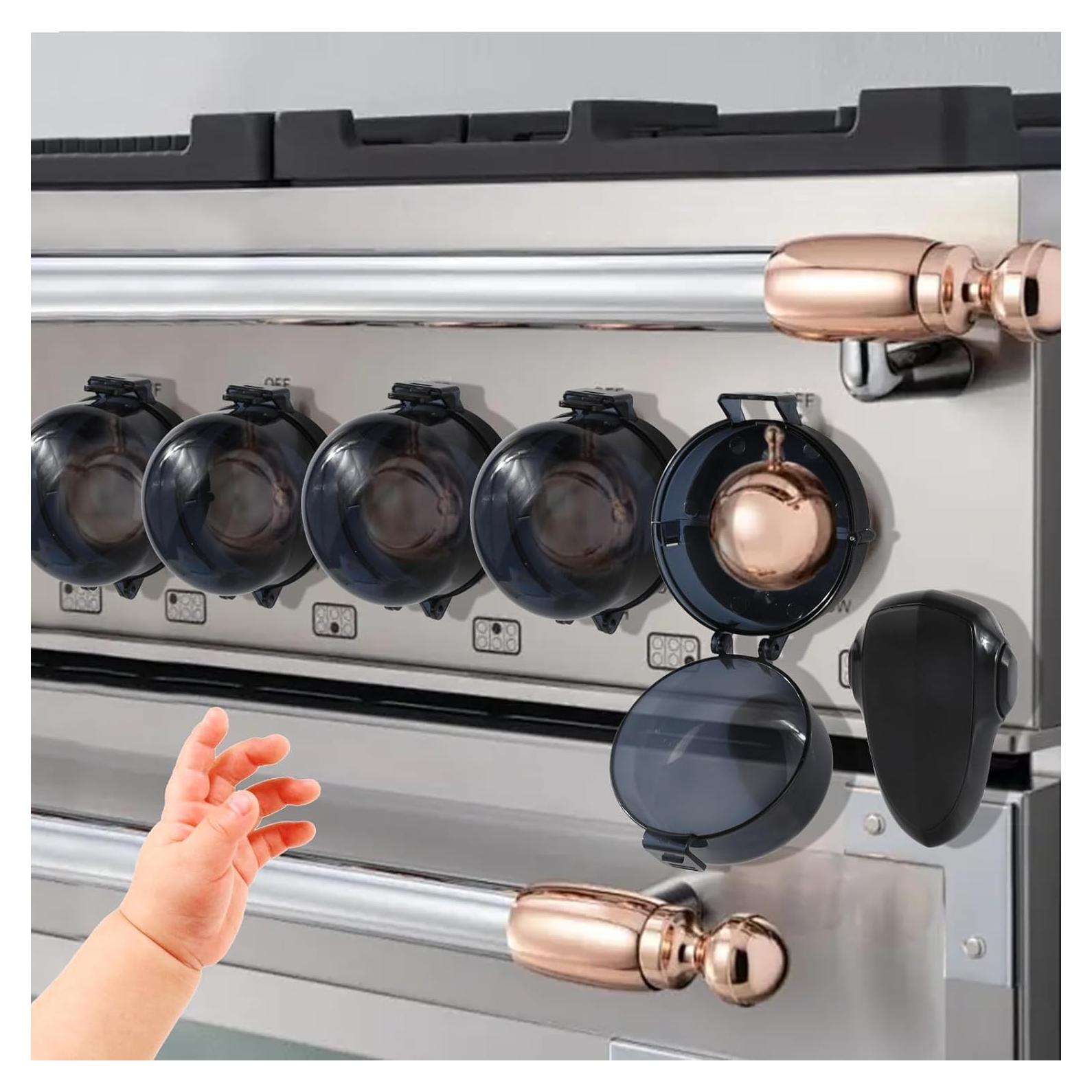 Kit de Seguridad Infantil 5+1 Cubiertas Estufa y Cerradura Horno