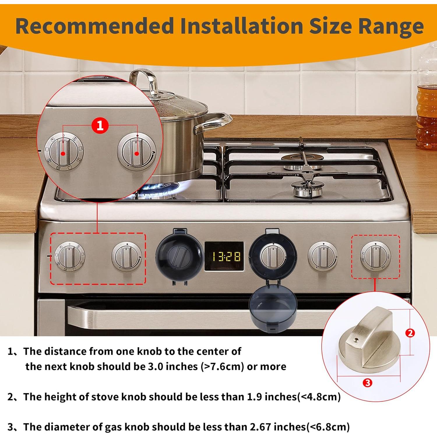 Kit de Seguridad Infantil 5+1 Cubiertas Estufa y Cerradura Horno