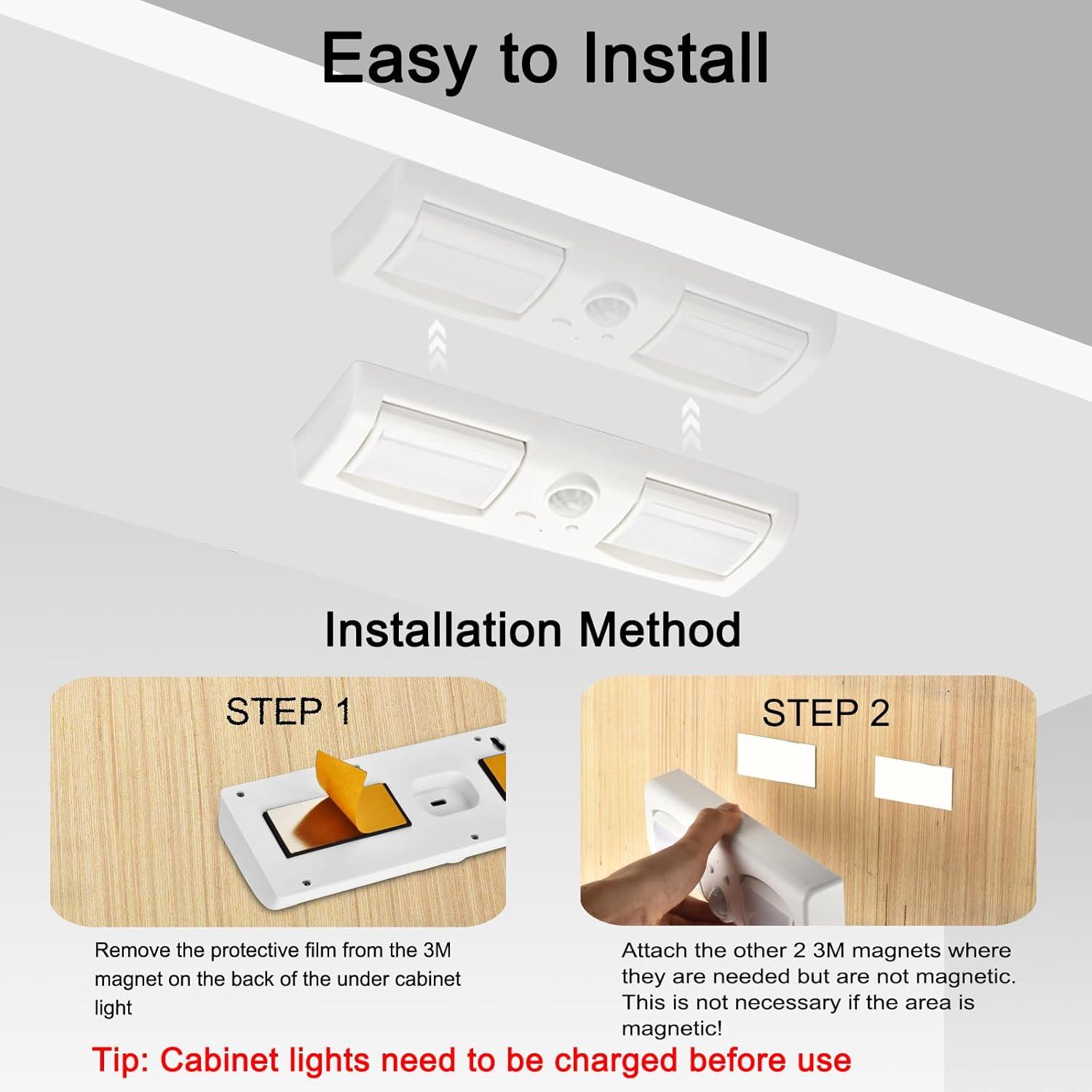 Luces LED Inalámbricas DONHUCHEP con Sensor de Movimiento 2 Pzas