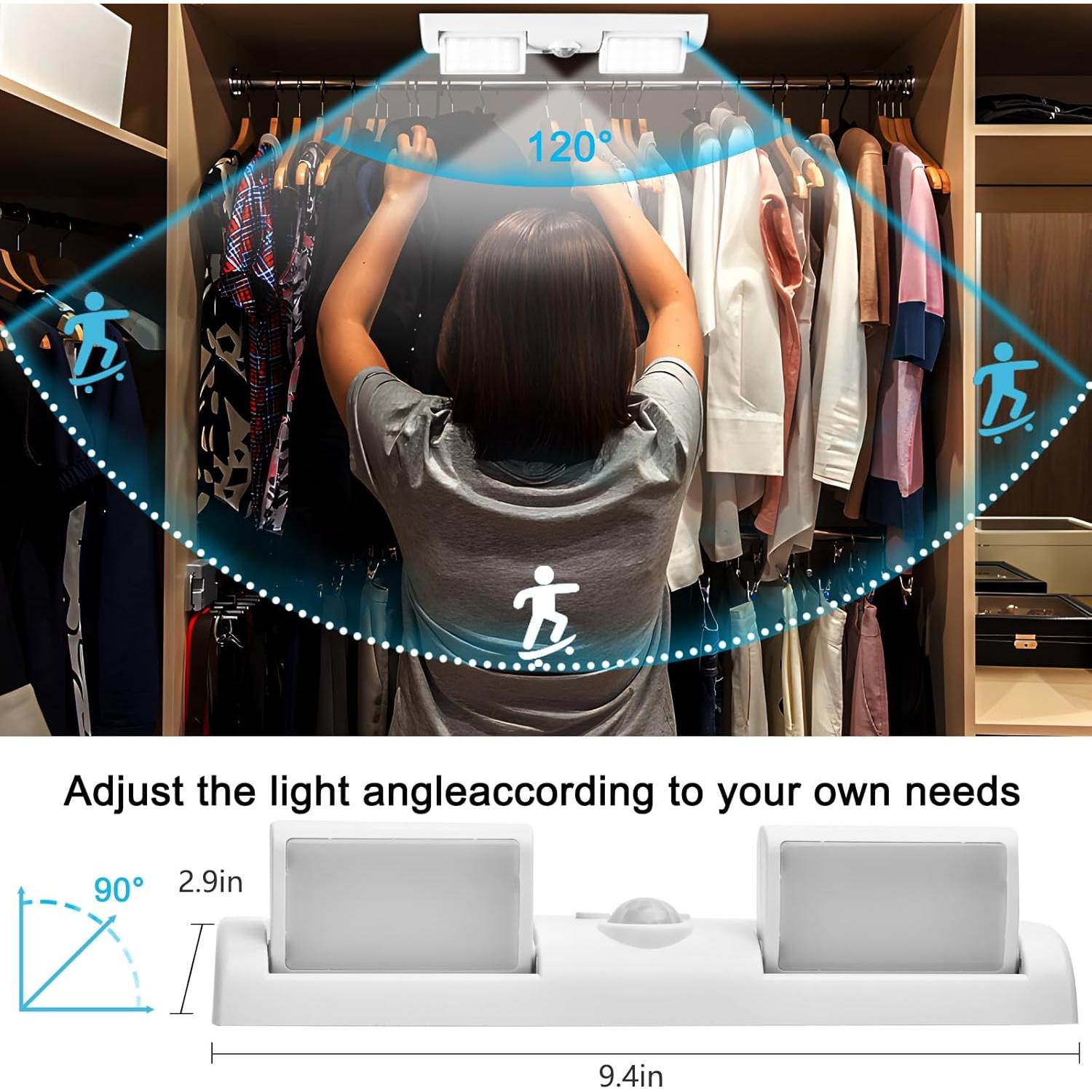 Luces LED Inalámbricas DONHUCHEP con Sensor de Movimiento 2 Pzas