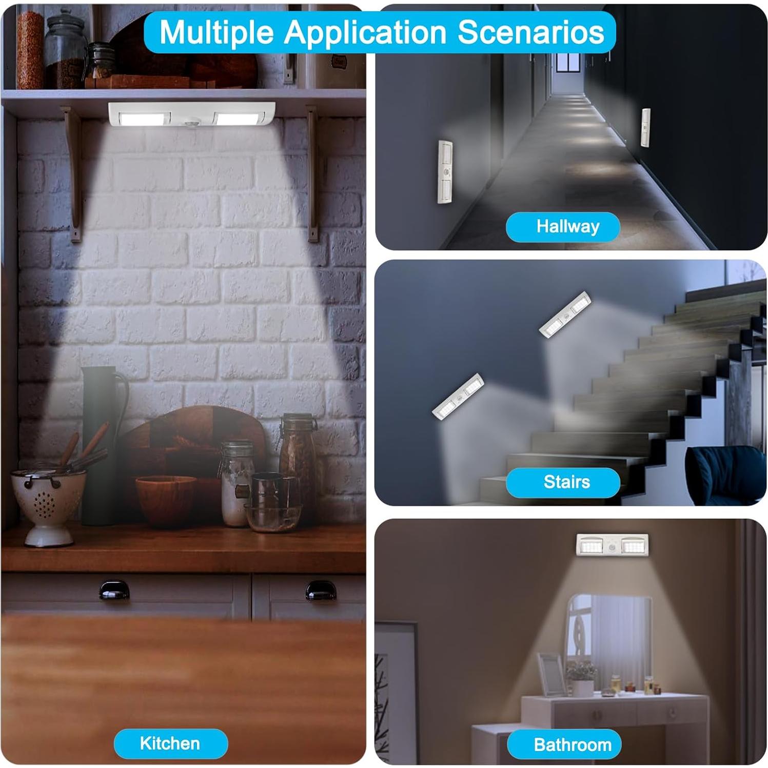 Luces LED Inalámbricas DONHUCHEP con Sensor de Movimiento 2 Pzas