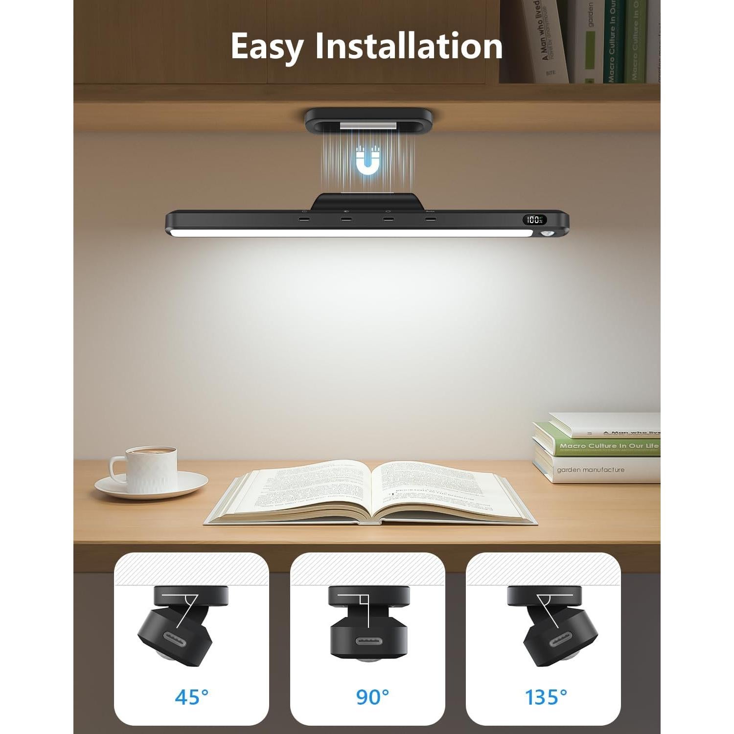 Barra de Luz LED Ferswe 3W con Sensor de Movimiento Recargable