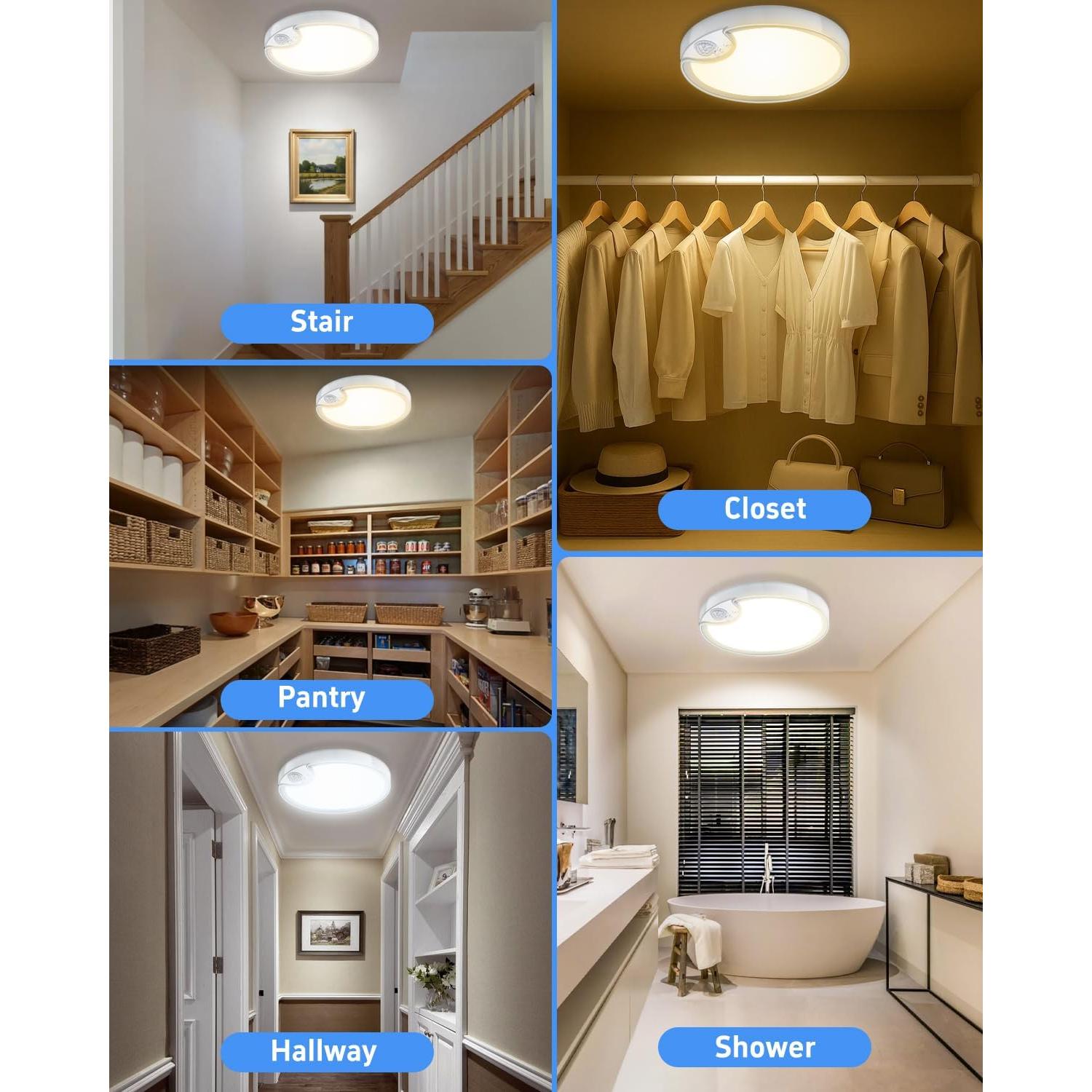 Luz de Armario Recargable TOOWELL con Sensor de Movimiento IP54